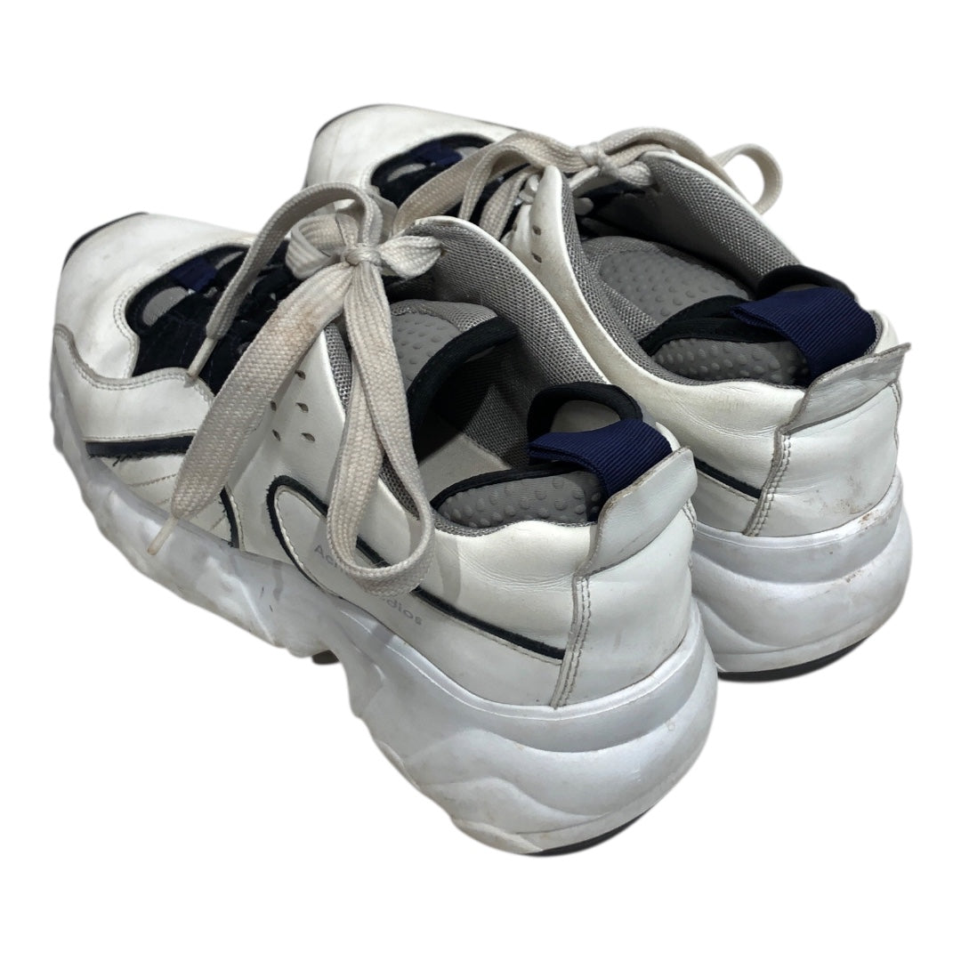 Acne Studios/Low-Sneakers/EU 39/Cotton/WHT/manhatten low top w/ navy view 2