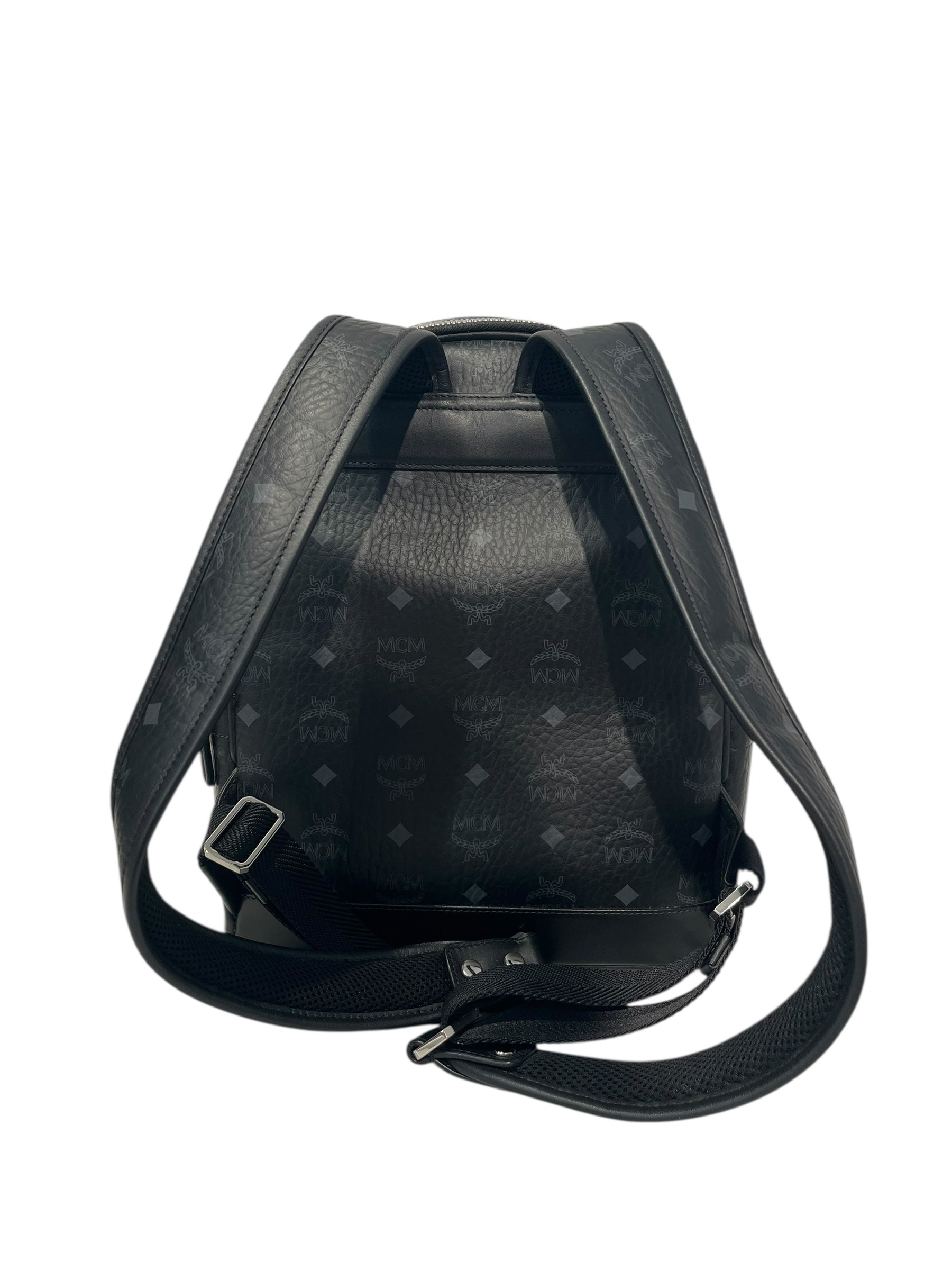 MCM/Backpack/Monogram/Leather/BLK/4775D view 2