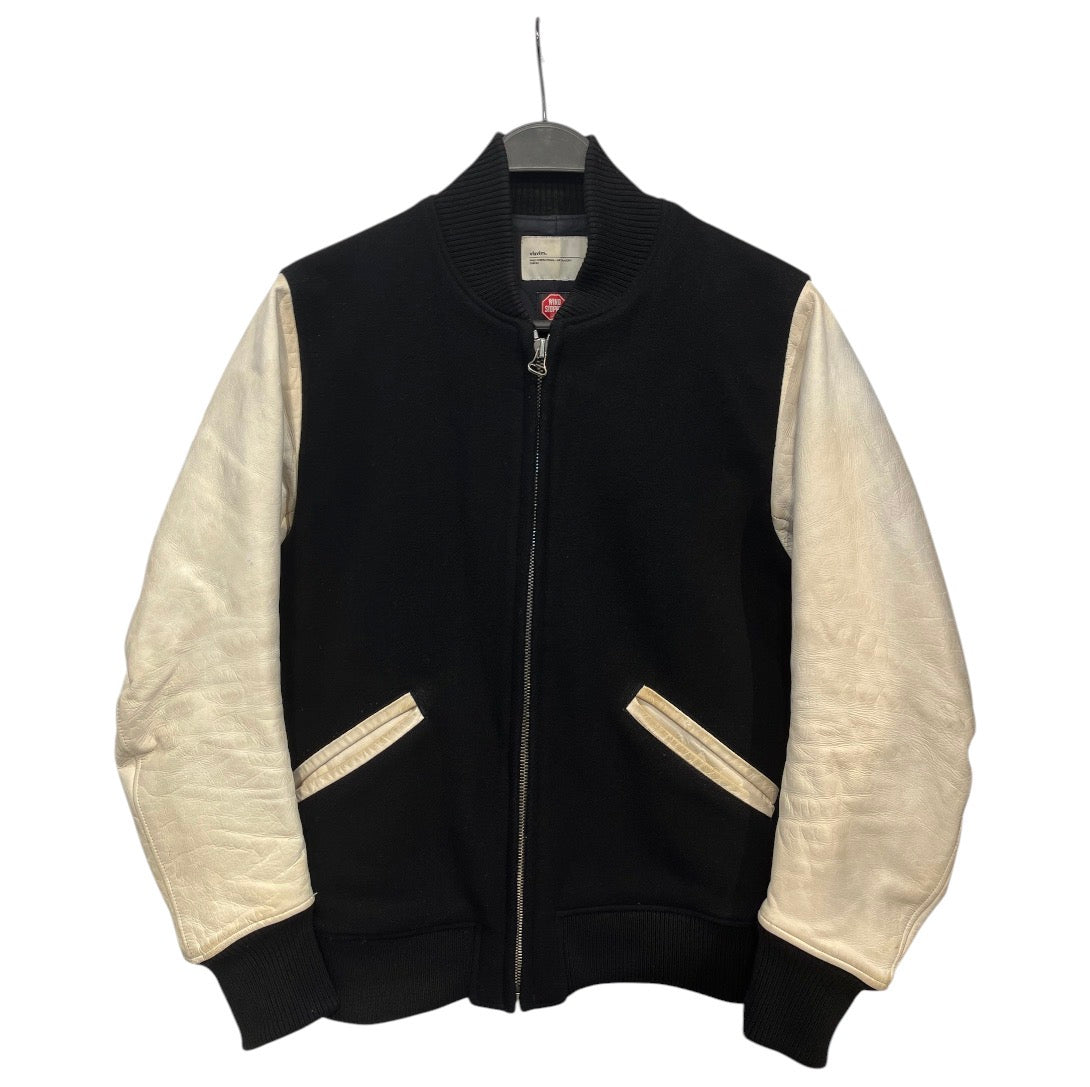 visvim/Jacket/S/Suede/BLK/varsity jkt view 1