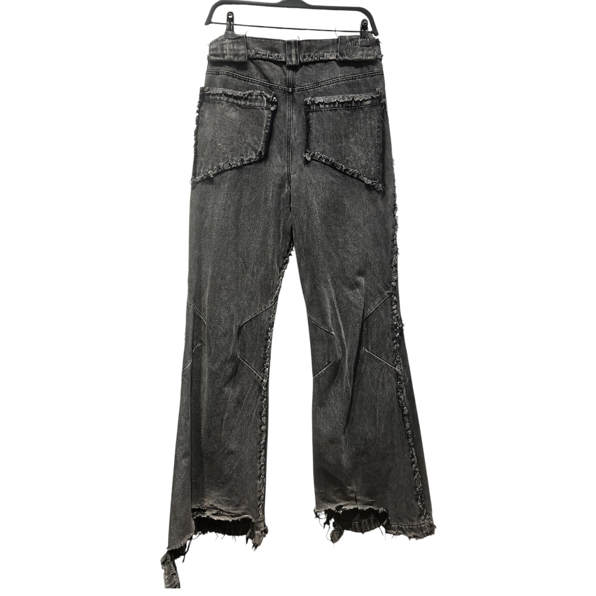 NO/FAITH STUDIOS/Cargo Pants/S/Denim/BLK/DISTRESSED view 2