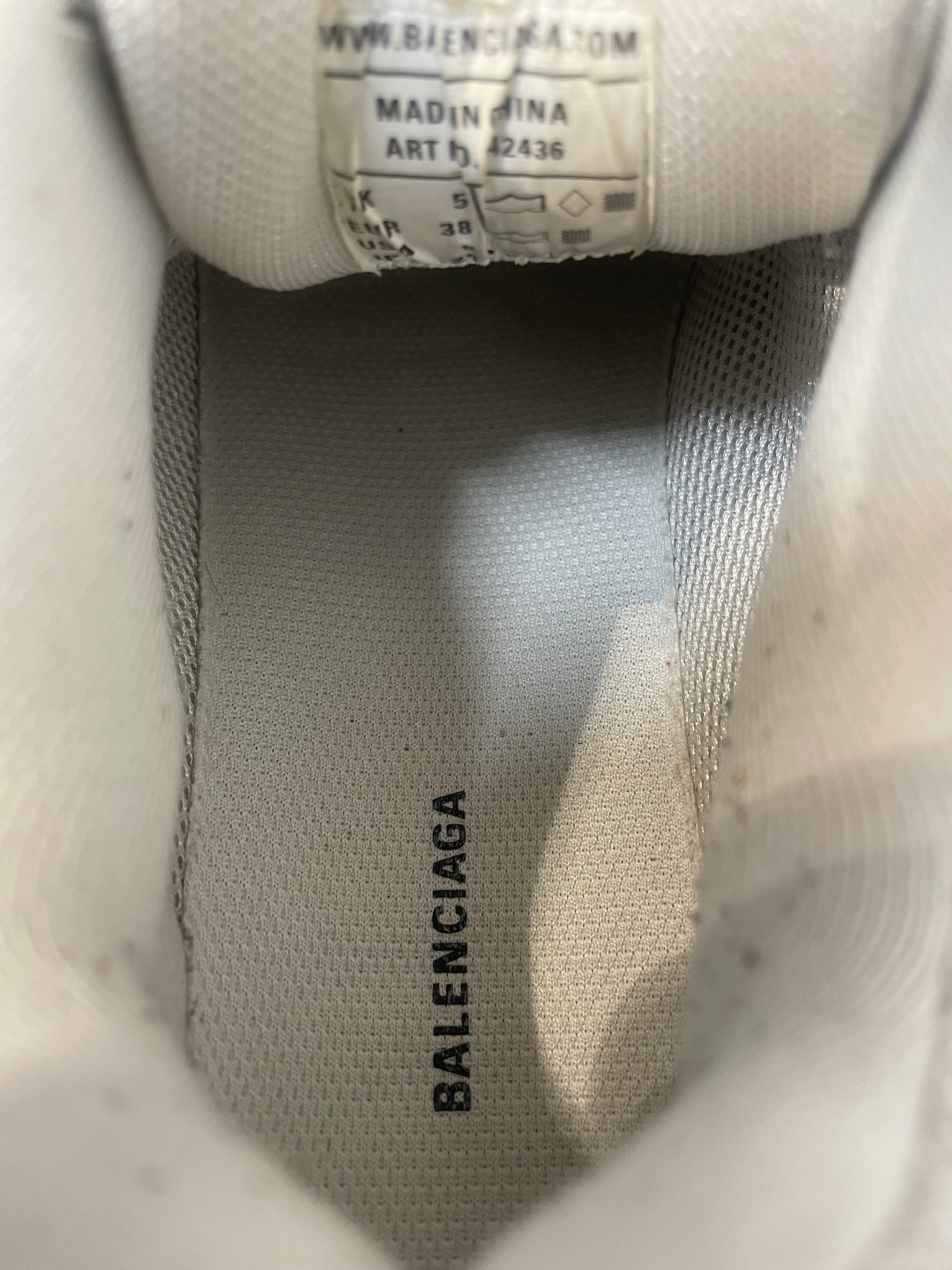 BALENCIAGA/Low-Sneakers/EU 38/Leather/WHT/Track Sneaker view 3