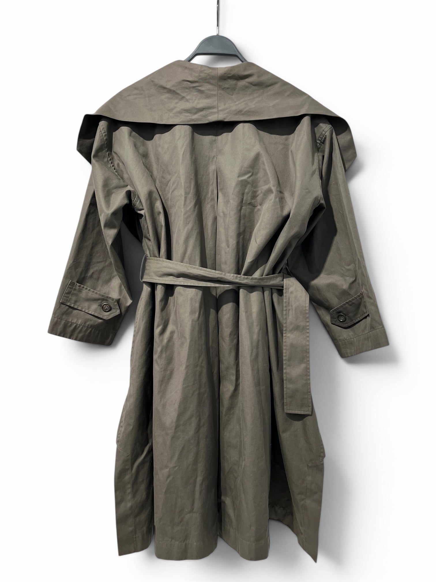 ISSEY MIYAKE/Trench Coat/M/Cotton/KHK/BELTED 80S JG61028 view 2
