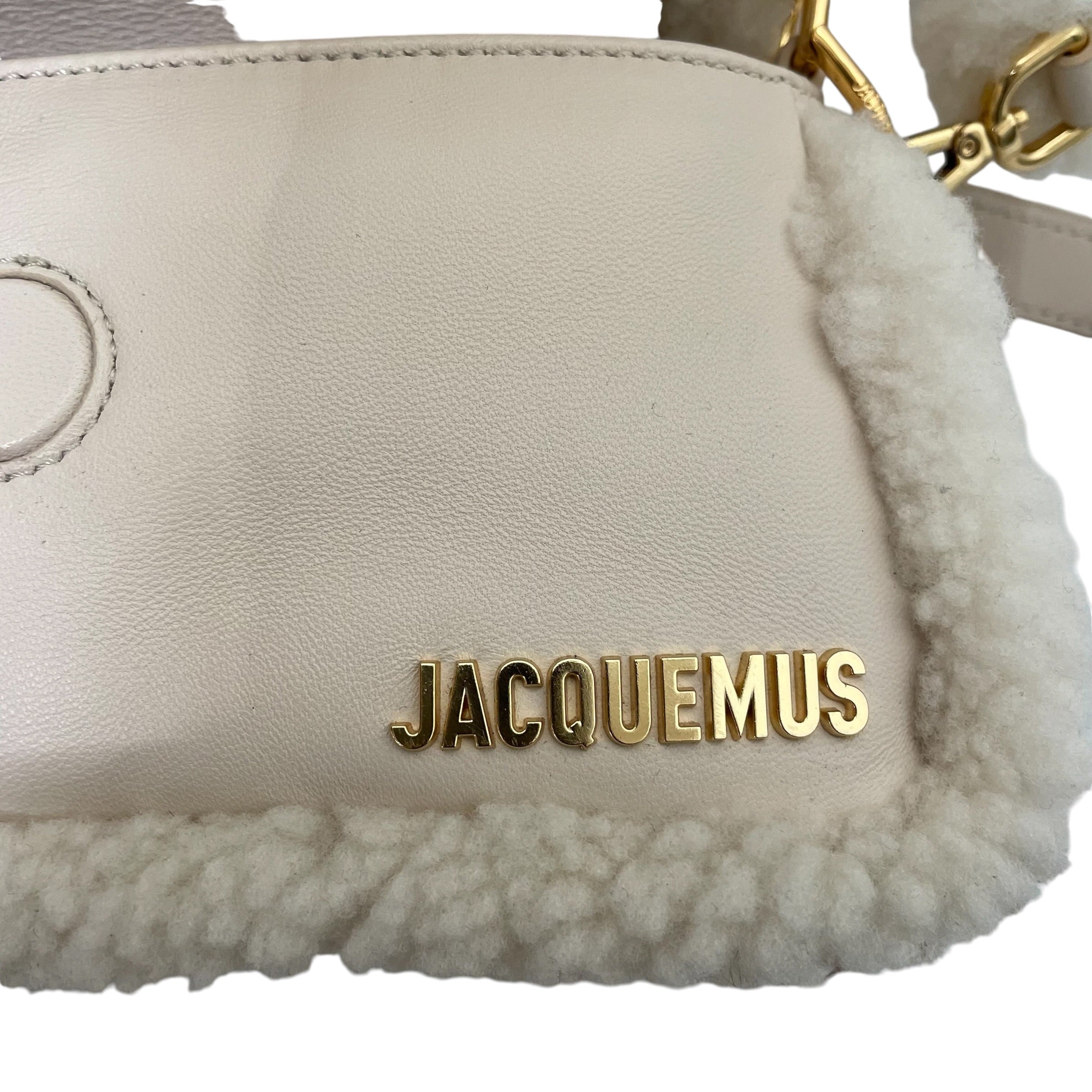 JACQUEMUS/Cross Body Bag/Leather/CRM/PETITE BAMBIMOU DOUX SHEARLING view 3