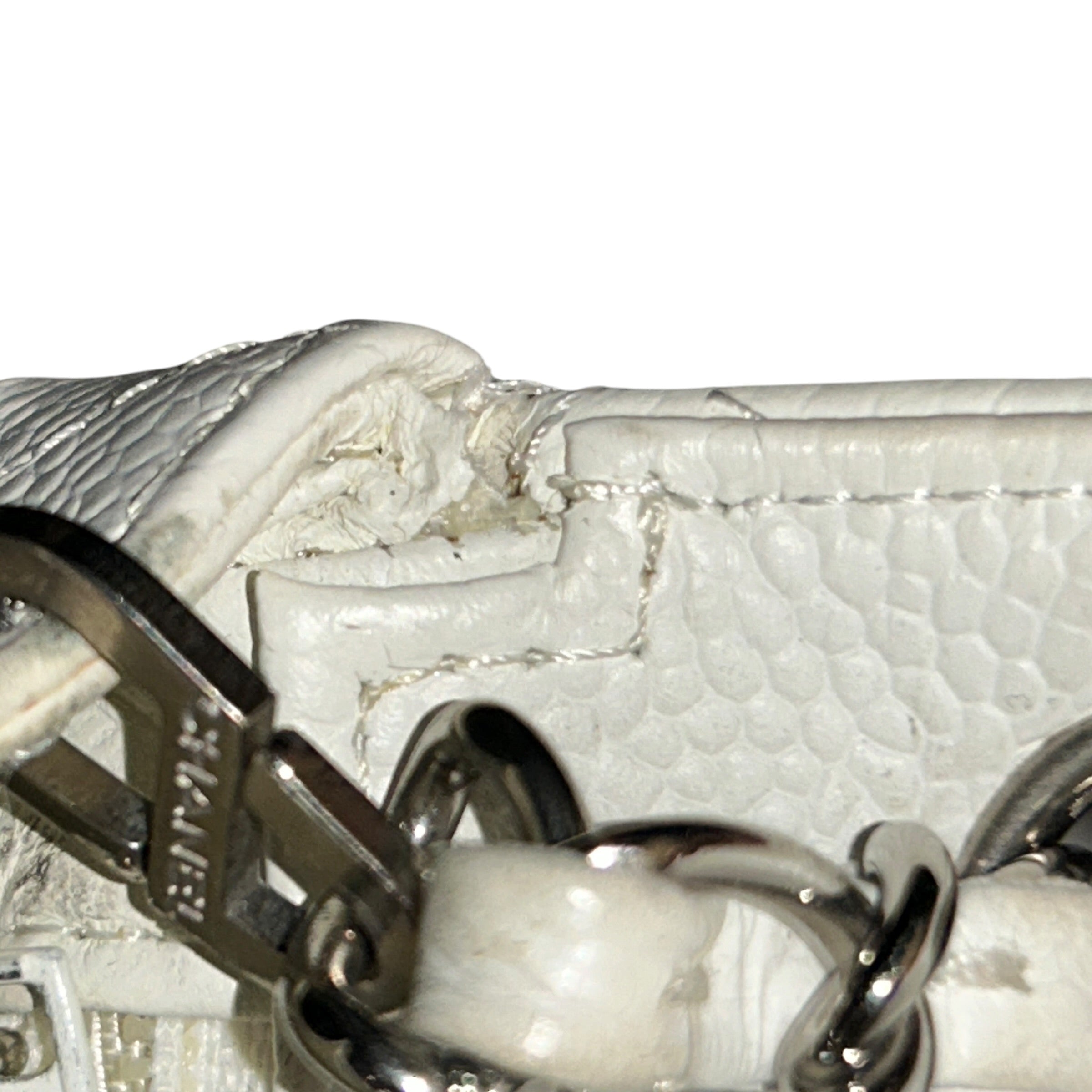 CHANEL/Bag/WHT/Mini Caviar Flap view 8