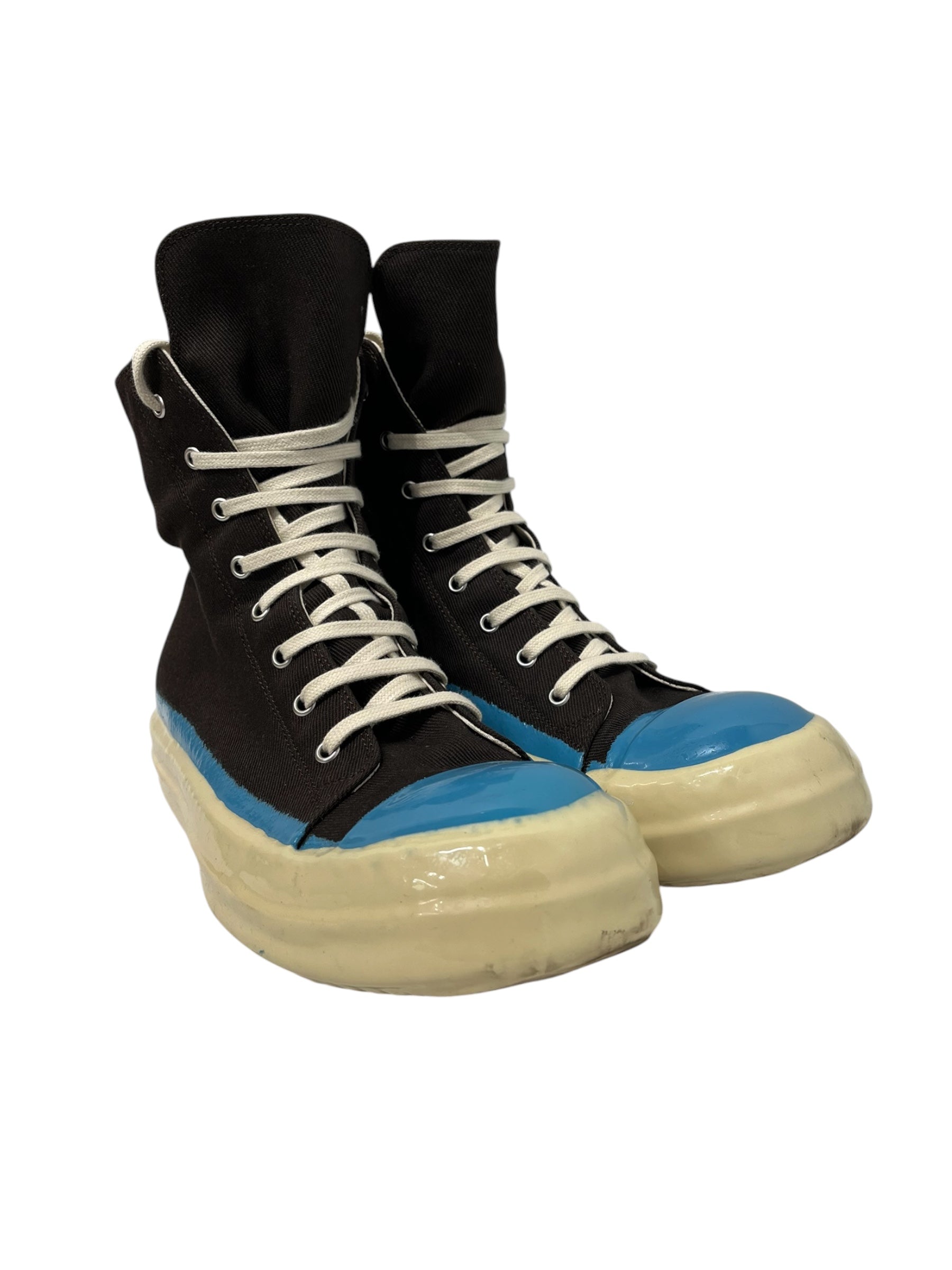 RICK OWENS DRKSHDW/Hi-Sneakers/US 12/BLK/DODP SNEAKERS BLK BLU view 1