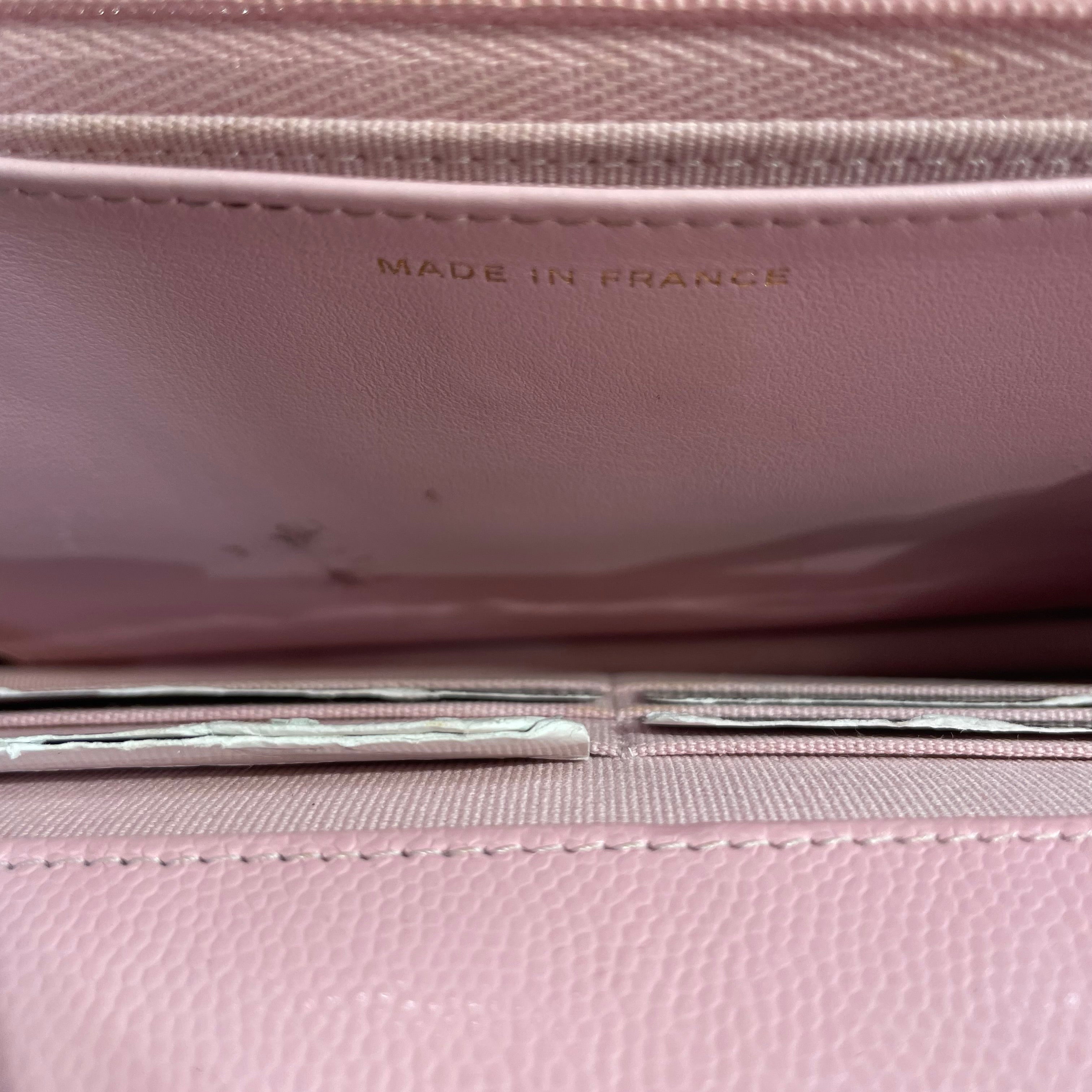 CHANEL/Cross Body Bag/PNK/wallet on chain pink caviar view 9