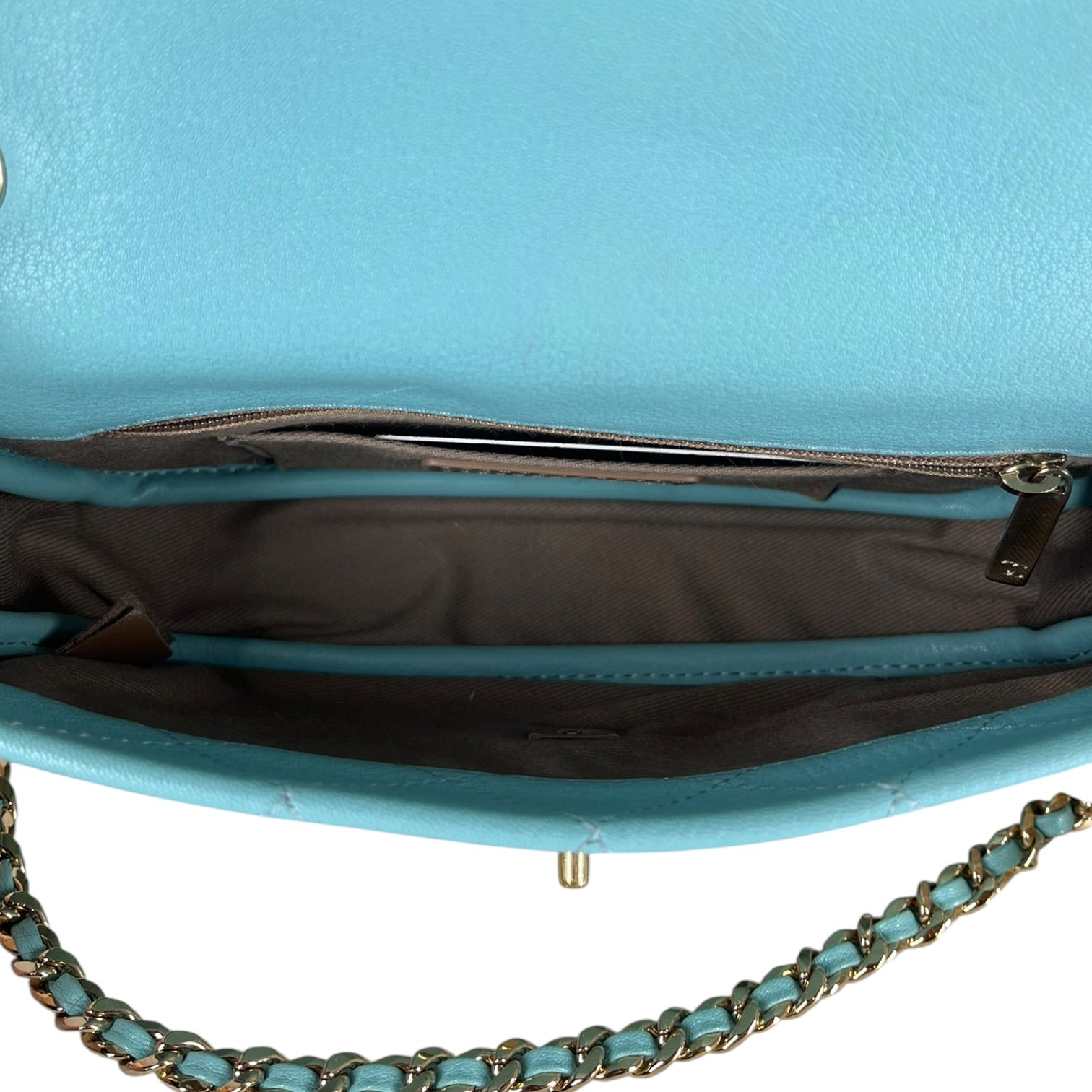 CHANEL/Cross Body Bag/Leather/BLU/TEAL CASUAL TRIP BAG view 3