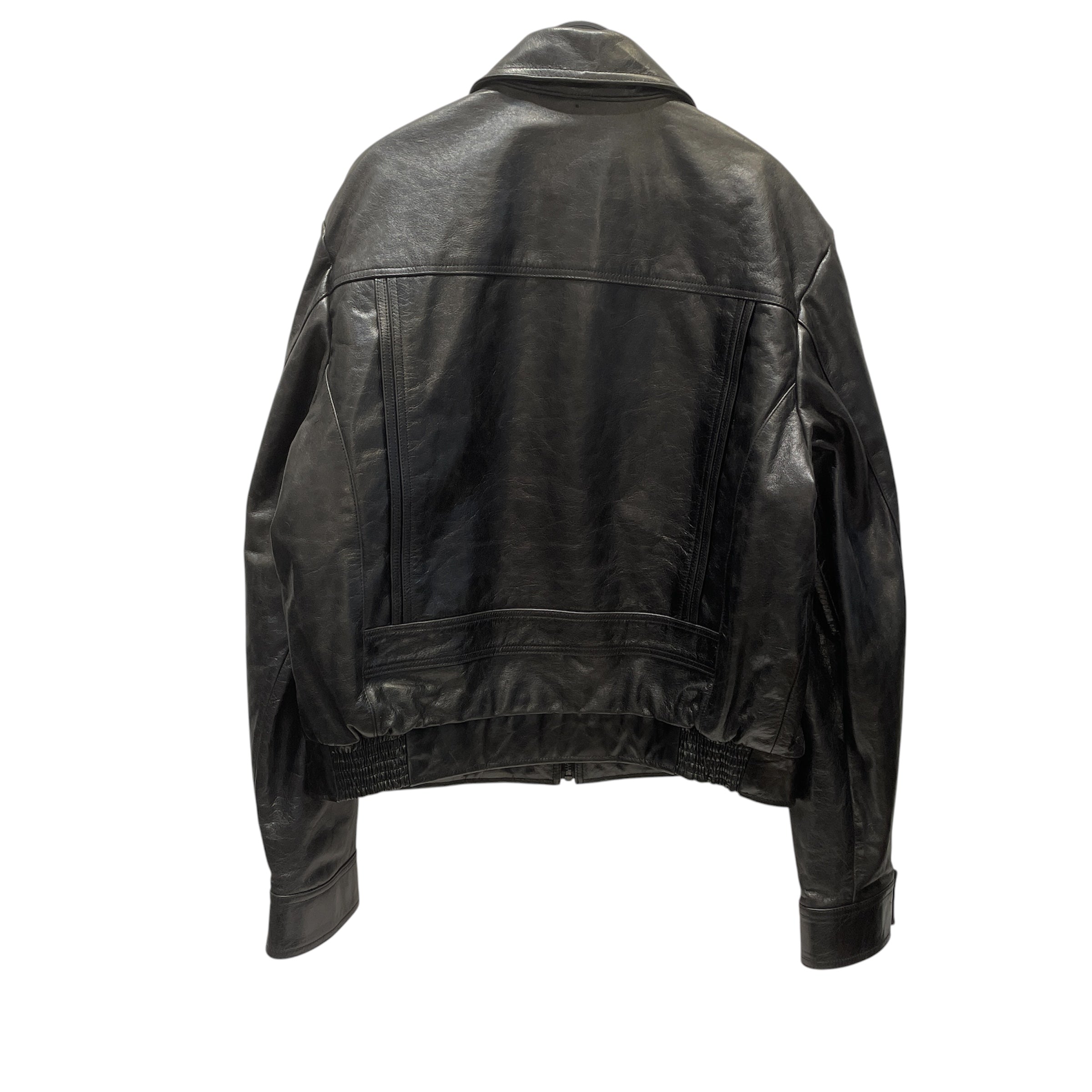 DIESEL/Leather Jkt/XL/Leather/BLK/THE WAY OF THE GUN WAIST PATCH view 2
