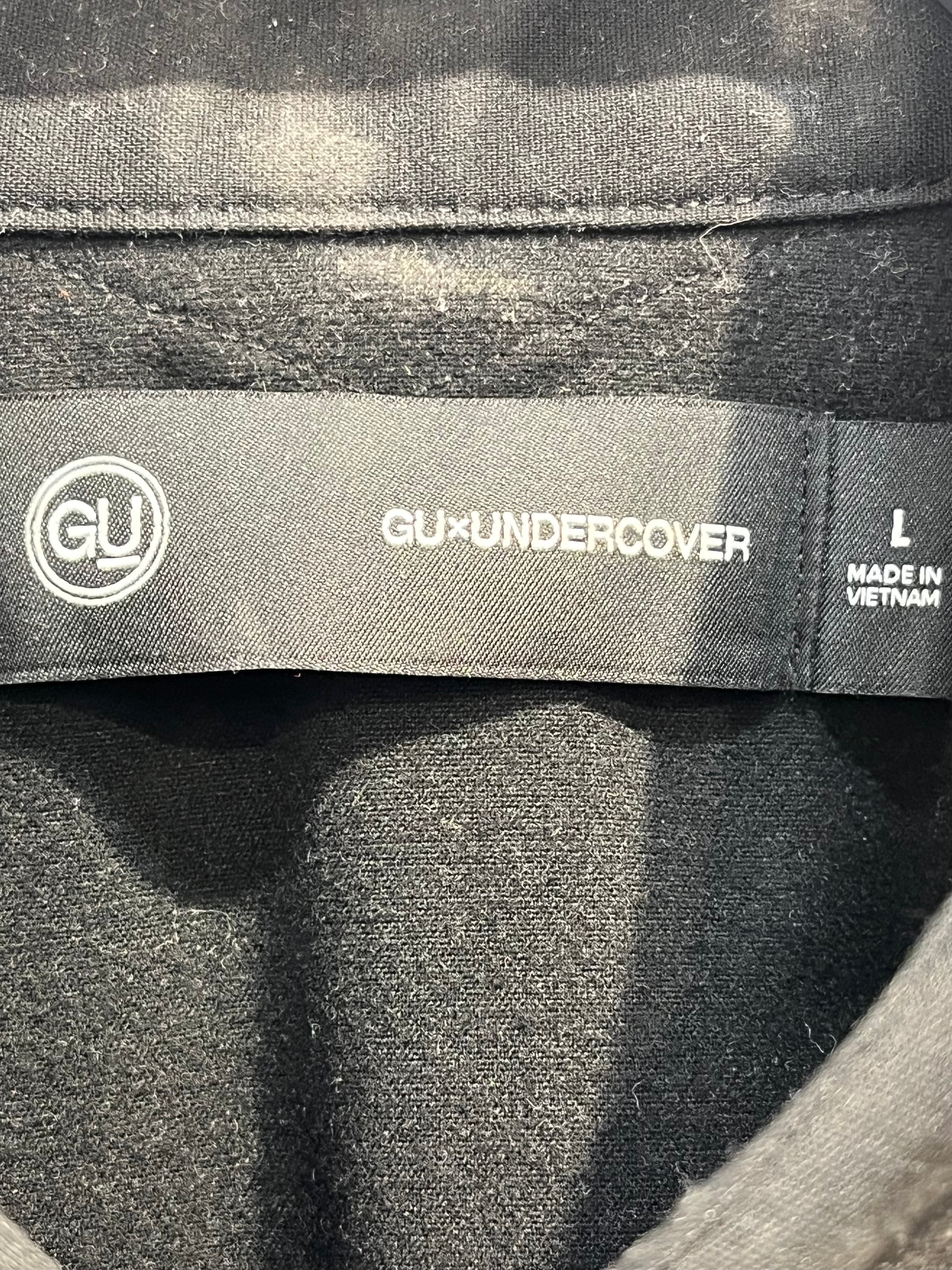 UNDERCOVER/LS Shirt/L/Cotton/BLK/SILVER HARDWARE POCKETS view 3