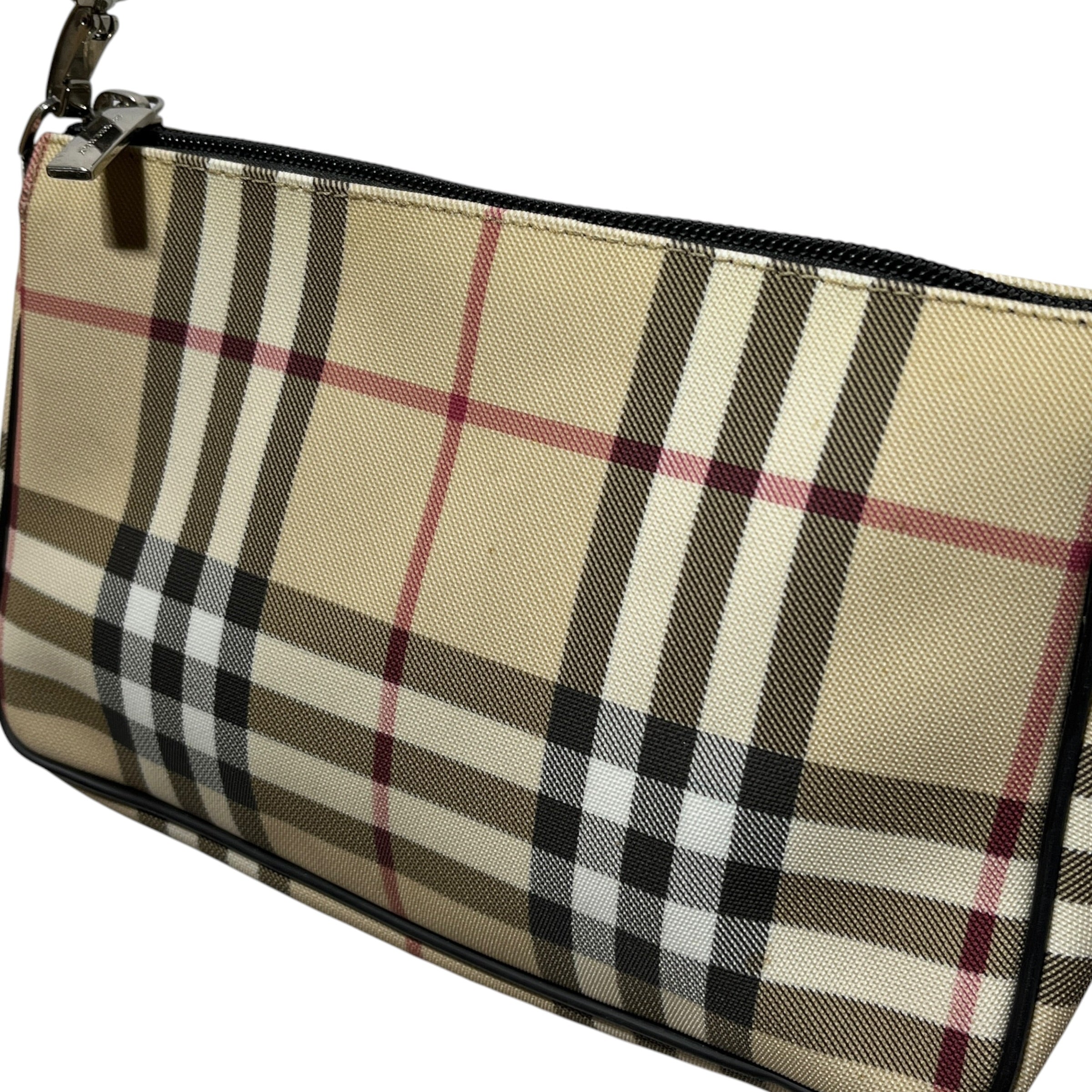 BURBERRY/Hand Bag/Plaid/Leather/BEG/ view 6
