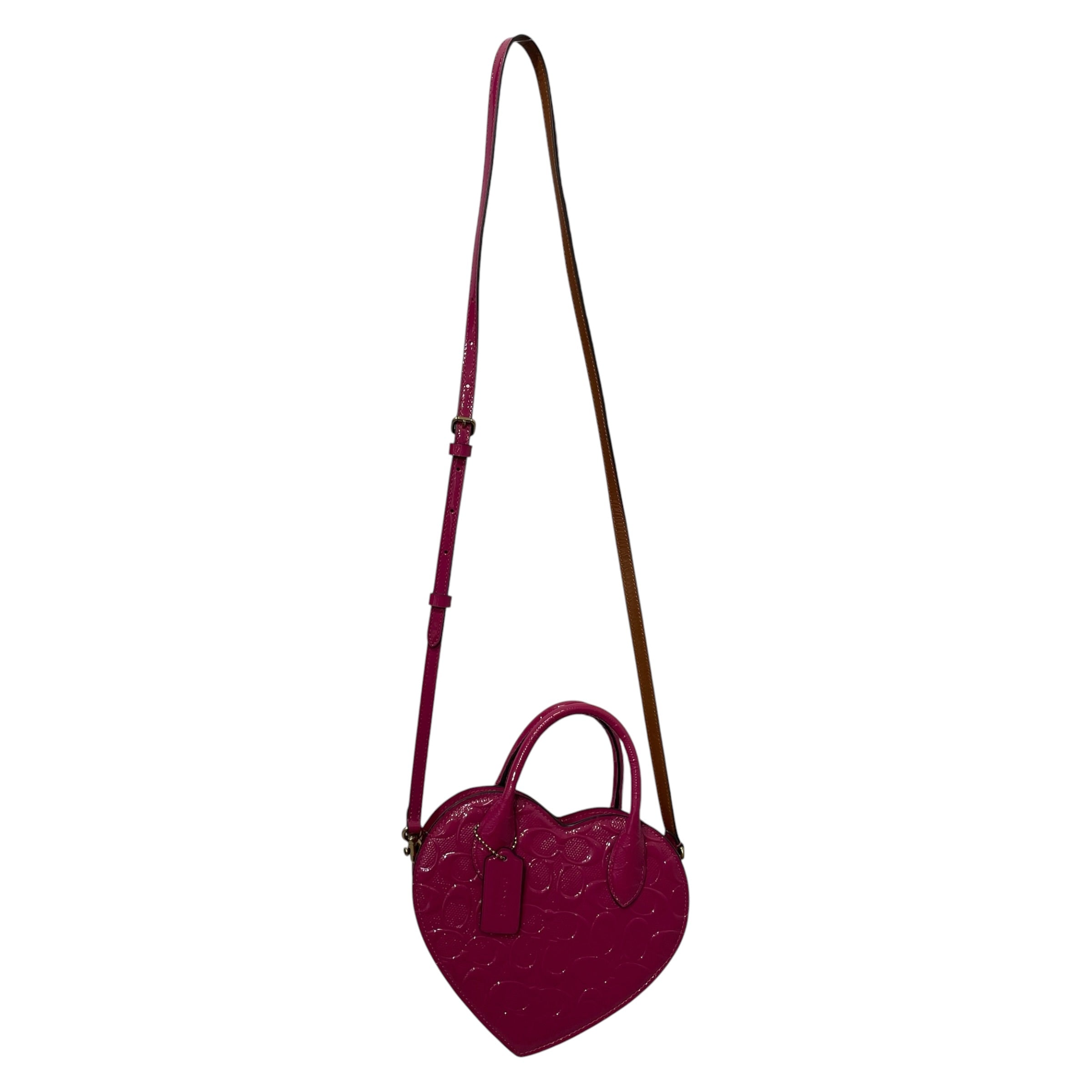 COACH/Cross Body Bag/Monogram/PNK/Monogram Heart Bag view 1