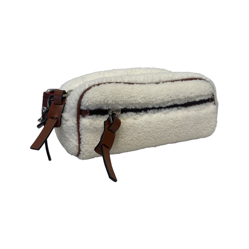 Christian Louboutin/Cross Body Bag/Cotton/WHT/BLASTER CLOTH