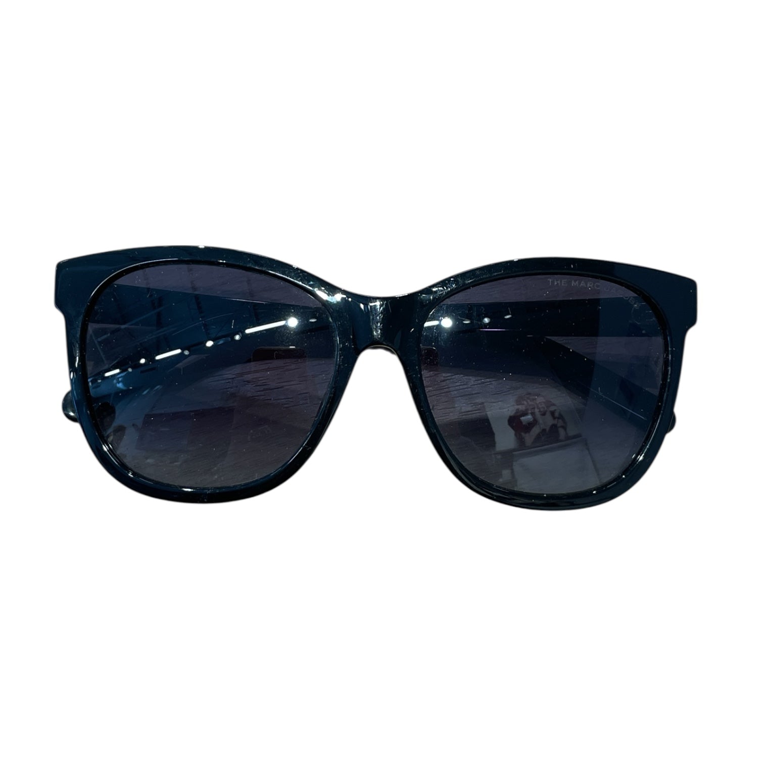THE MARC JACOBS/Sunglasses/Celluloid/BLK/WAYFARER GOLD BRANDING view 1
