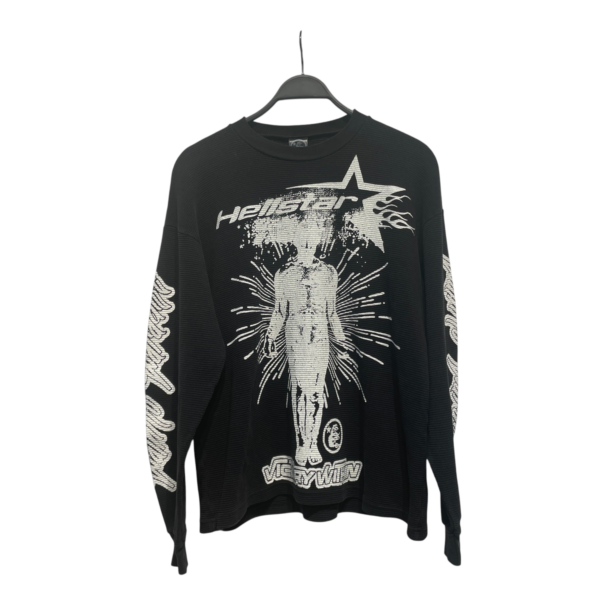 HELLSTAR/LS T-Shirt/M/Cotton/BLK/victorywithin view 1