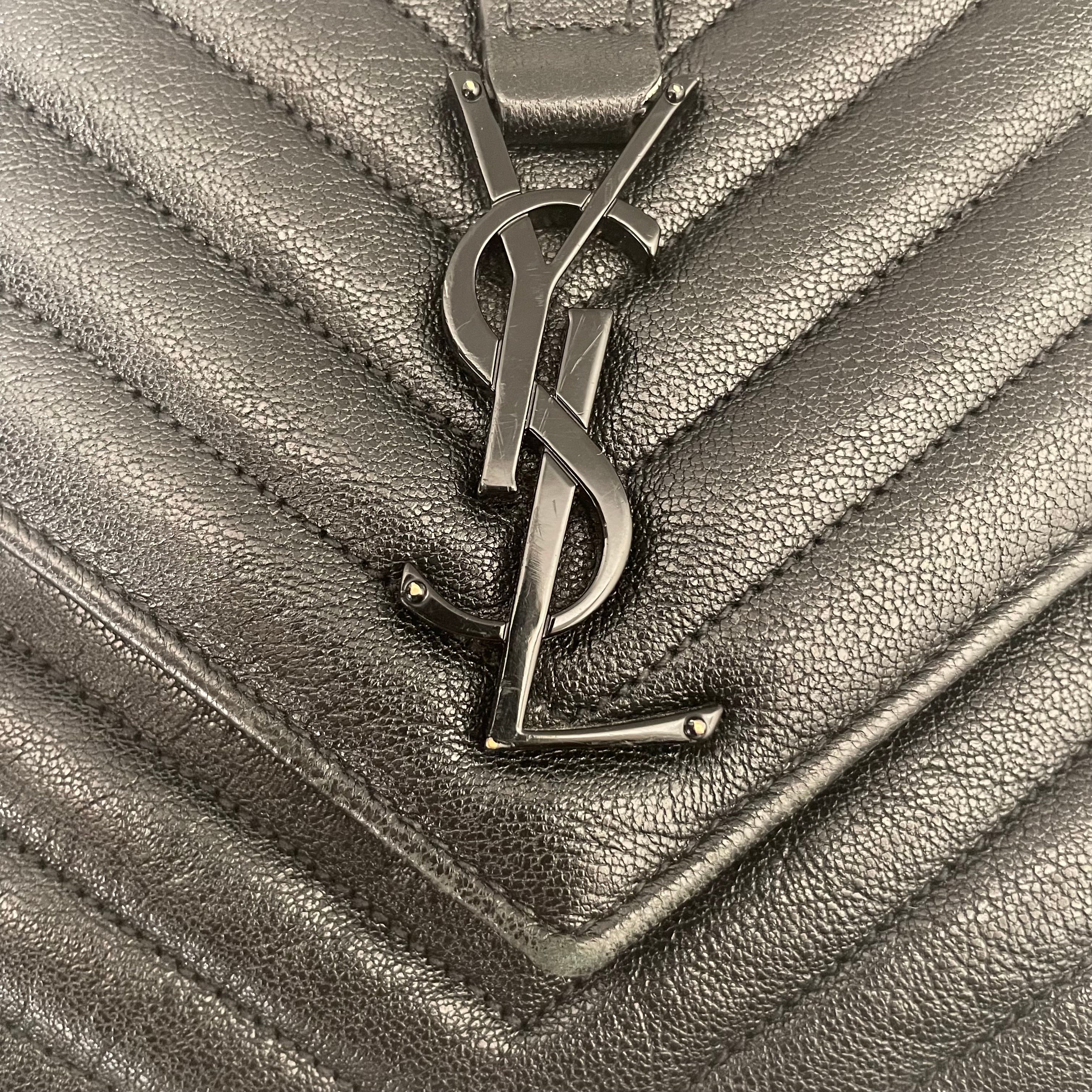 YVES SAINT LAURENT/Cross Body Bag/Leather/BLK/MEDIUM COLLEGE BAG view 5