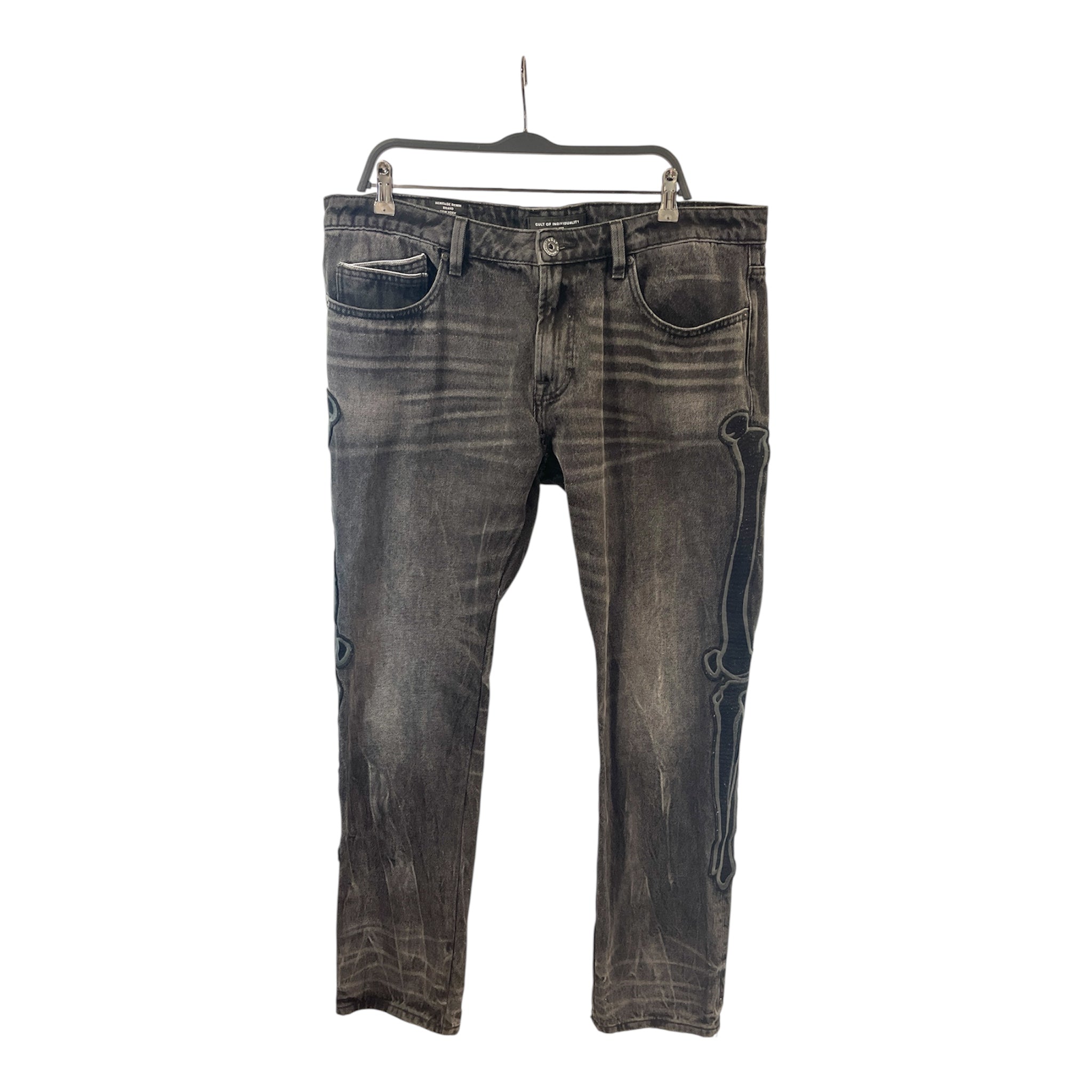Cult of Individuality/Straight Pants/38/Denim/BLK/Bones Jeans view 1