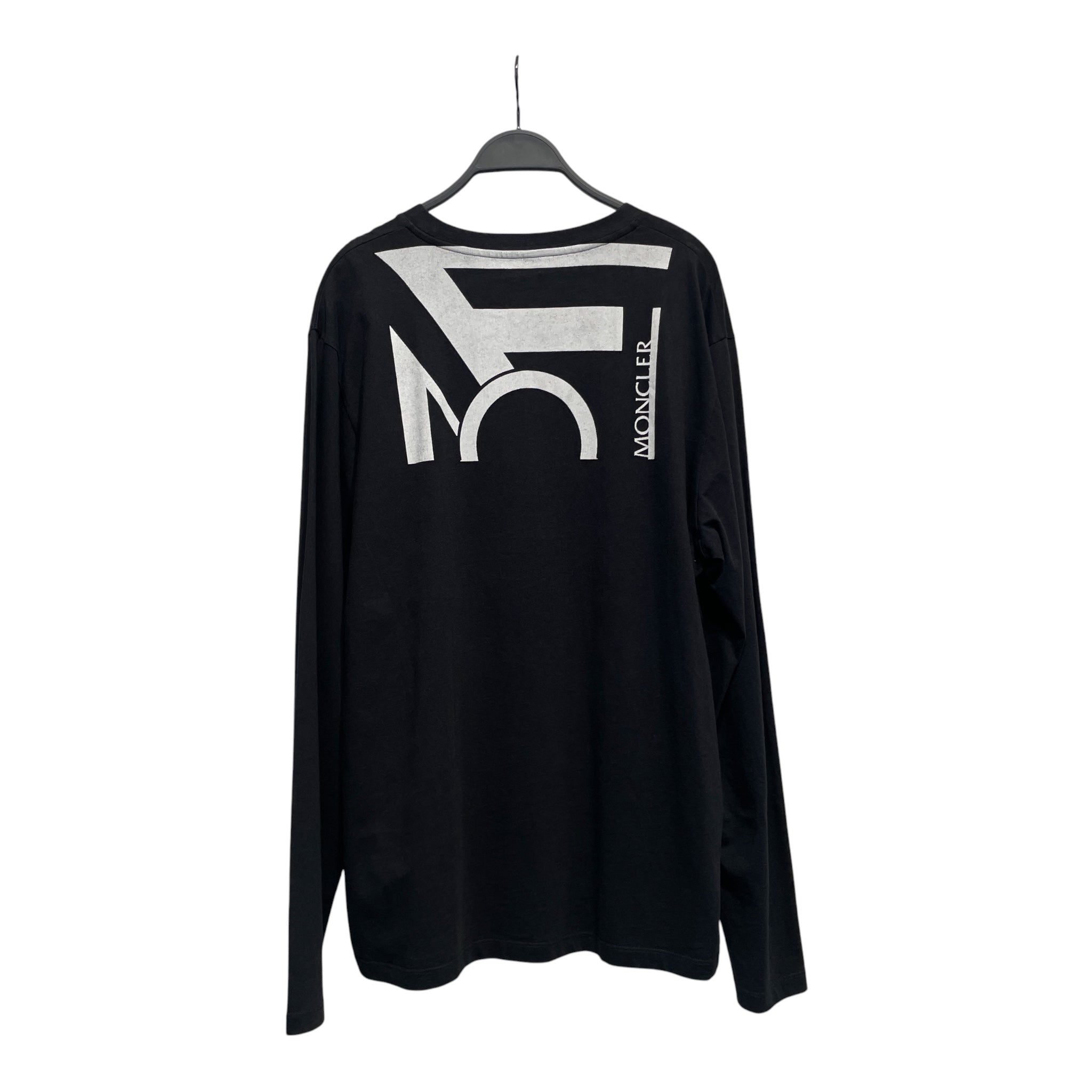 MONCLER/CRAIG GREEN/LS T-Shirt/5/Cotton/BLK/All Over Print/Long Sleeve lower logo view 2