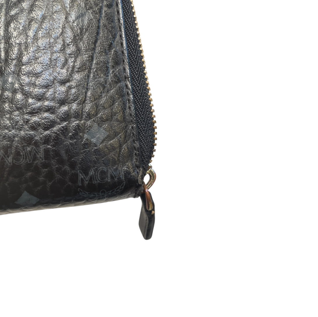 MCM/Long Wallet/Monogram/Leather/BLK/L's/blk gry view 6