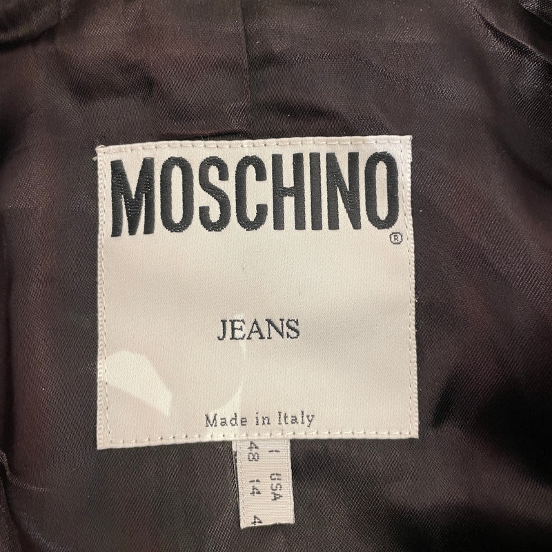 MOSCHINO JEANS/Jacket/14/All Over Print/Cotton/WHT/