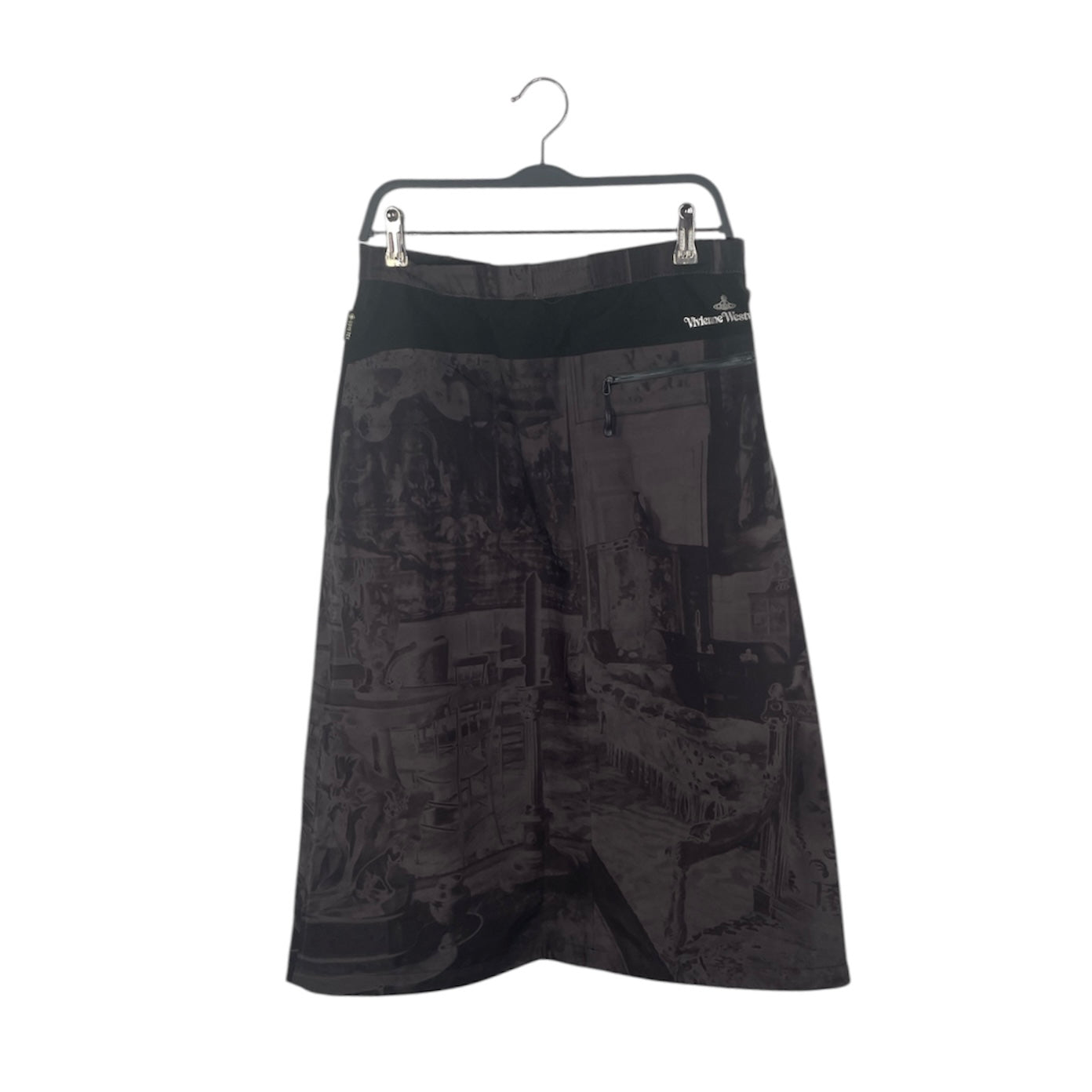 Vivienne Westwood/Long Skirt/S/All Over Print/Gore-Tex/GRY/palace collab dark print skirt view 2