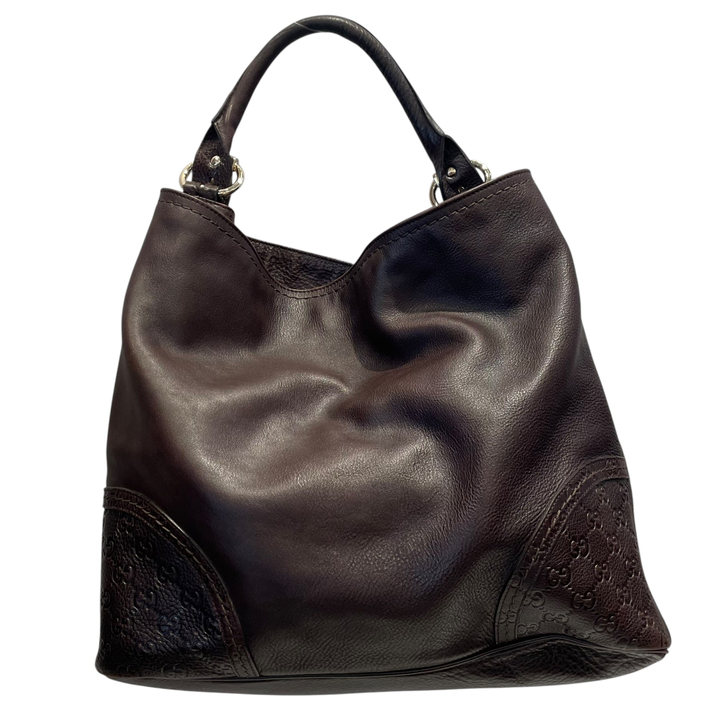 GUCCI/Tote Bag/Leather/BRW/GG Supreme Signoria BRW view 1
