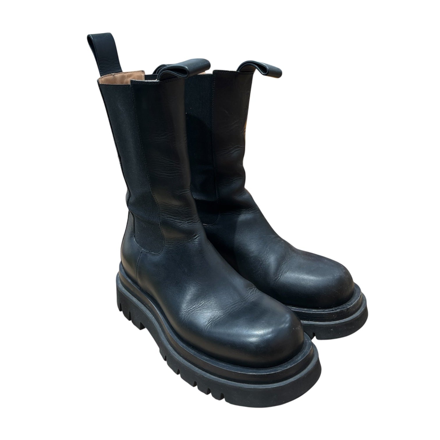 BOTTEGA VENETA/Boots/EU 35/Stripe/Leather/BLK/COMBAT view 1
