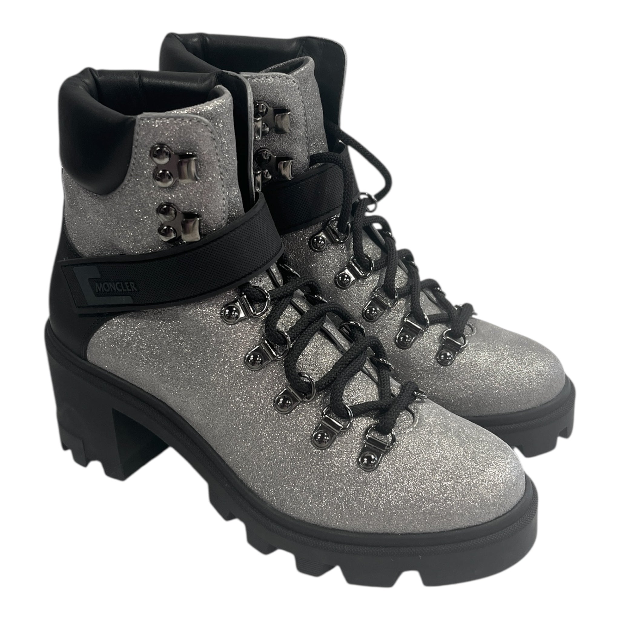 MONCLER/Booties/US 6/Leather/SLV/ view 1