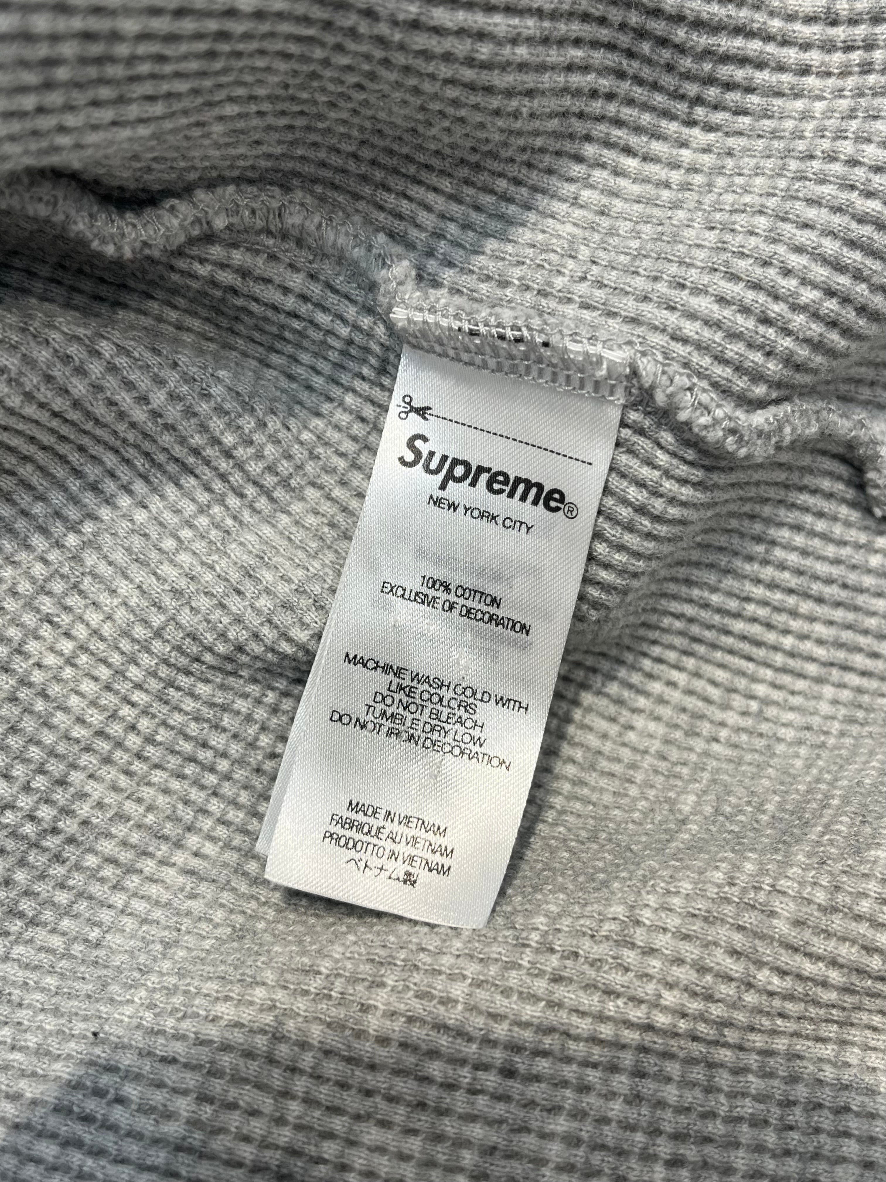 Supreme/Zip Up Hoodie/XXL/Cotton/GRY/MFG WAFFLE KNIT ZIP UYP view 4