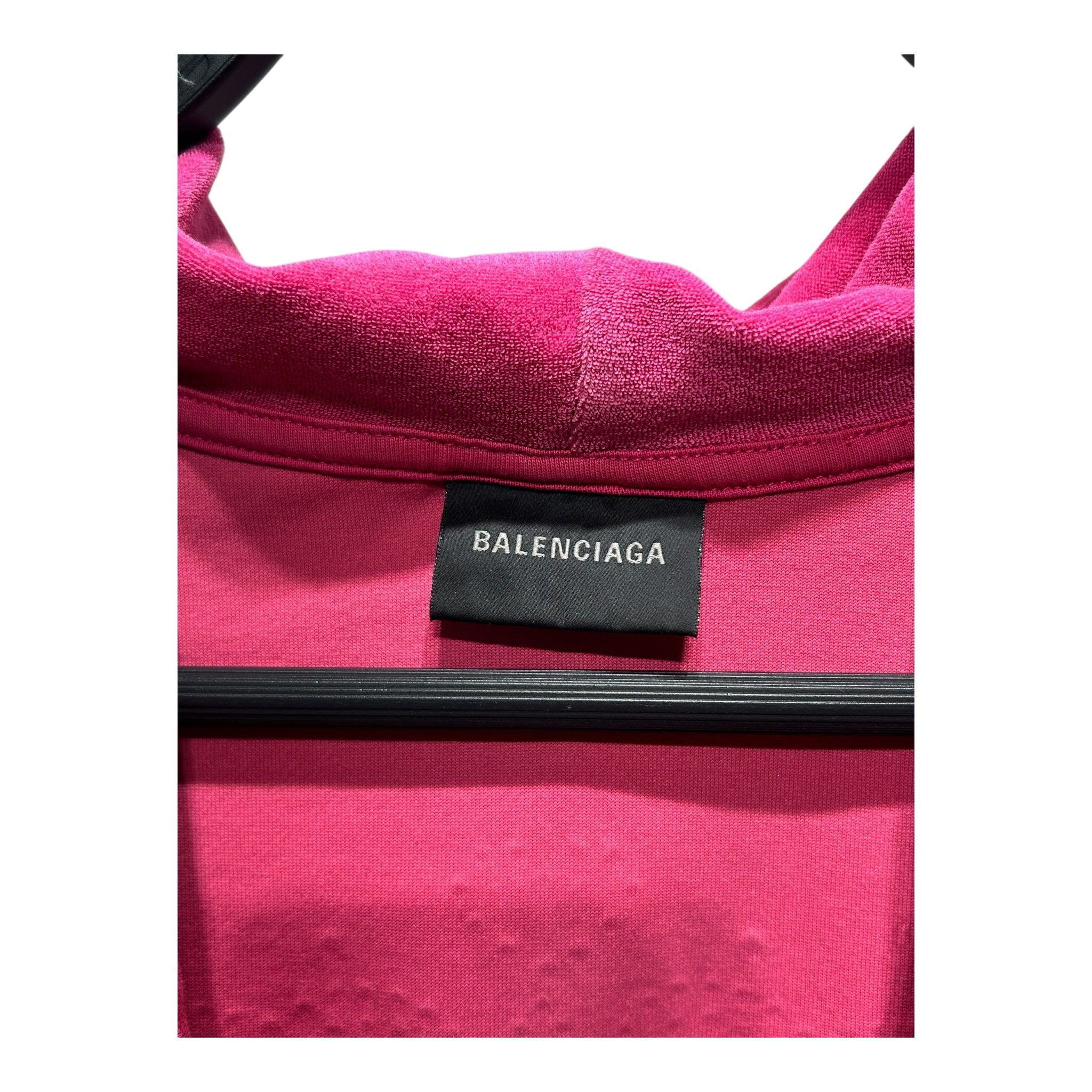 BALENCIAGA/Hoodie/XS/Cotton/PNK/TERRY CLOTH MINI view 3