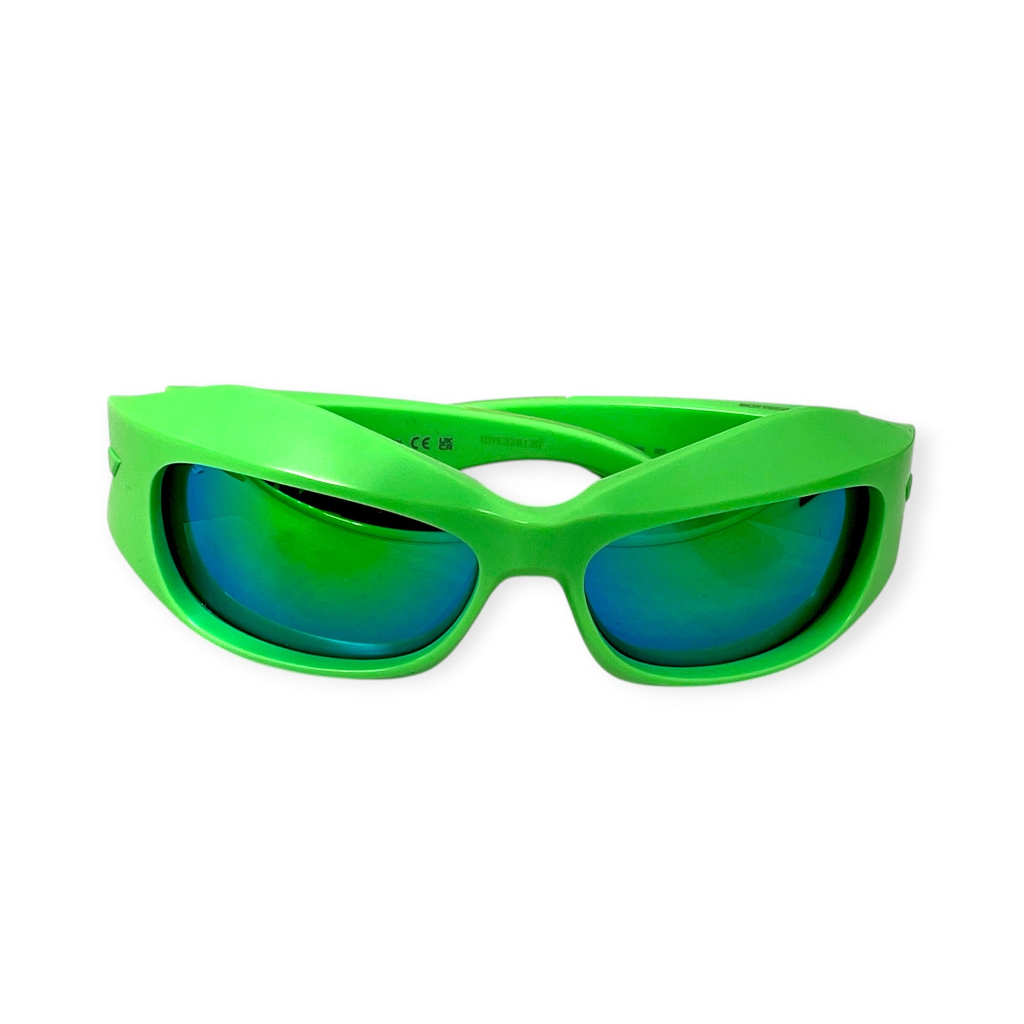 BOTTEGA VENETA/Sunglasses/Plastic/GRN/NEON GREEN CYCLONE RUBBER GRN view 1