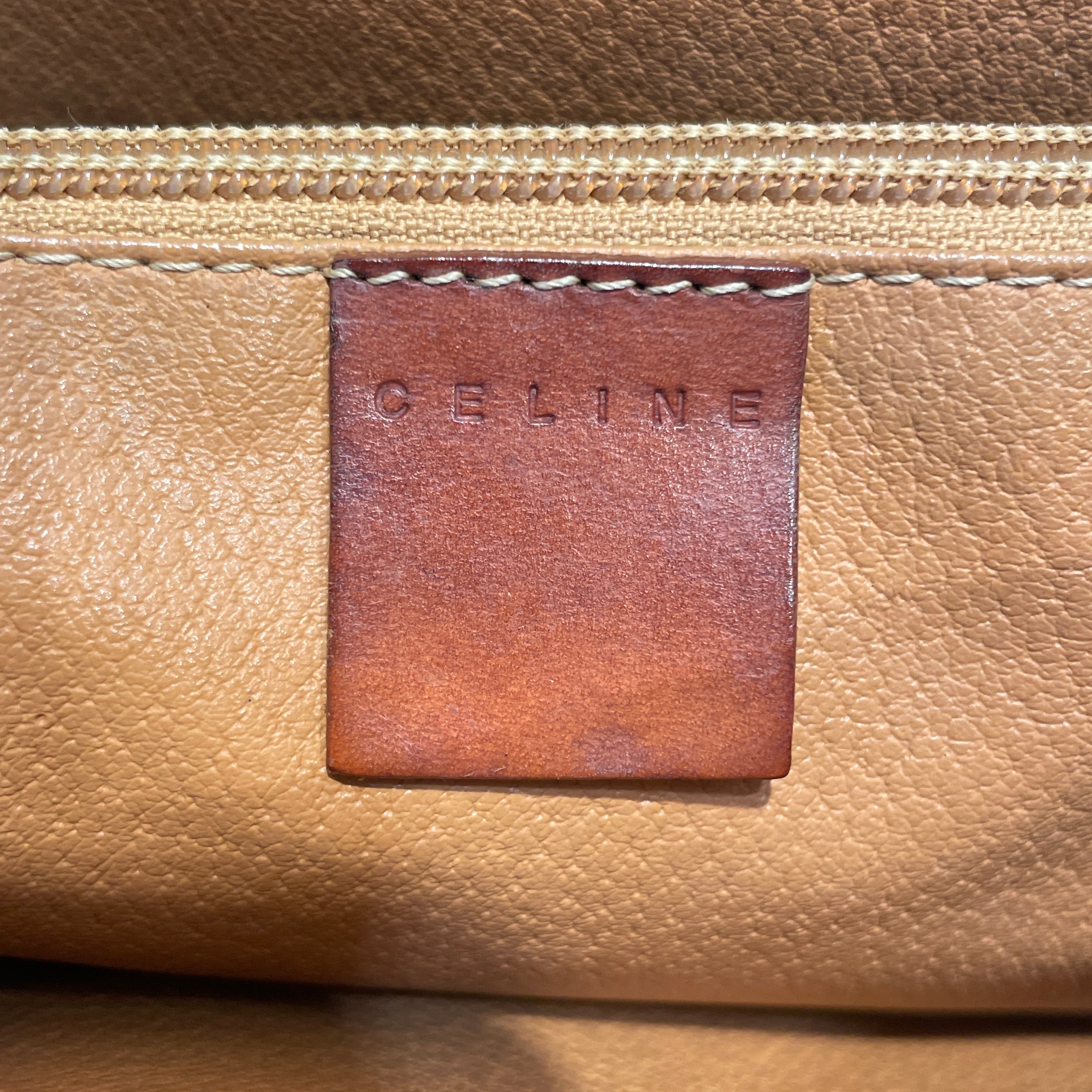 CELINE/Hand Bag/Monogram/Leather/BRW/Macadam Canvas Bag view 5