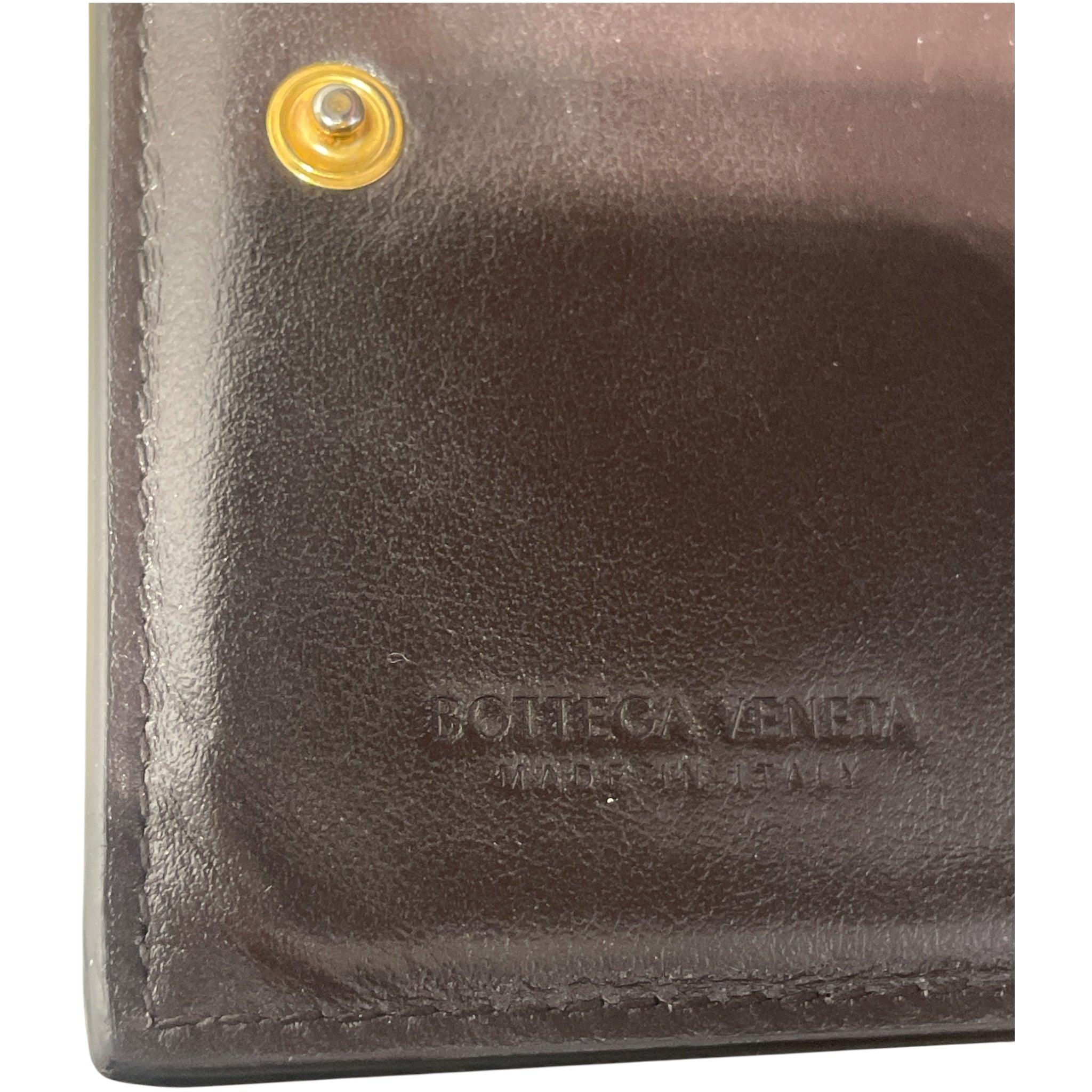 BOTTEGA VENETA/Bifold Wallet/Stripe/Leather/BRW/L's/cassette zip view 4