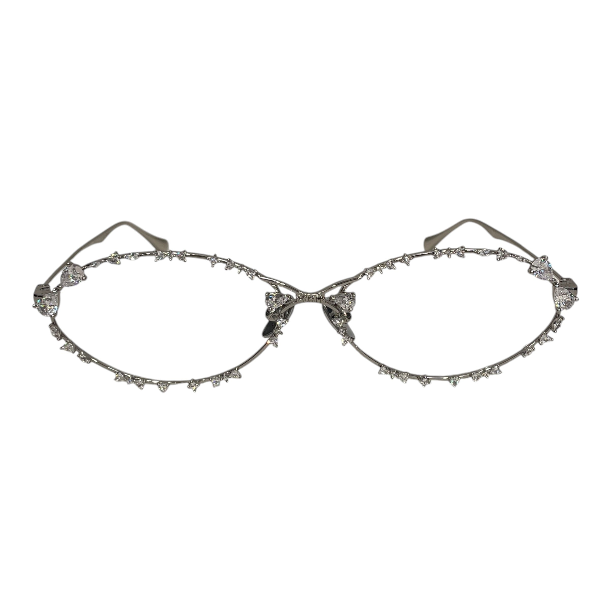 YVMIN/Glasses/Titanium/SLV/Oval/L's/ view 1