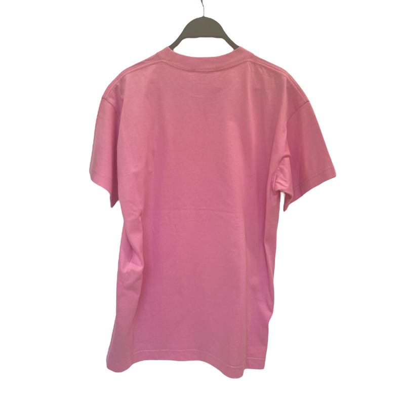 BALENCIAGA/T-Shirt/XS/Cotton/PNK/pink rhinestone