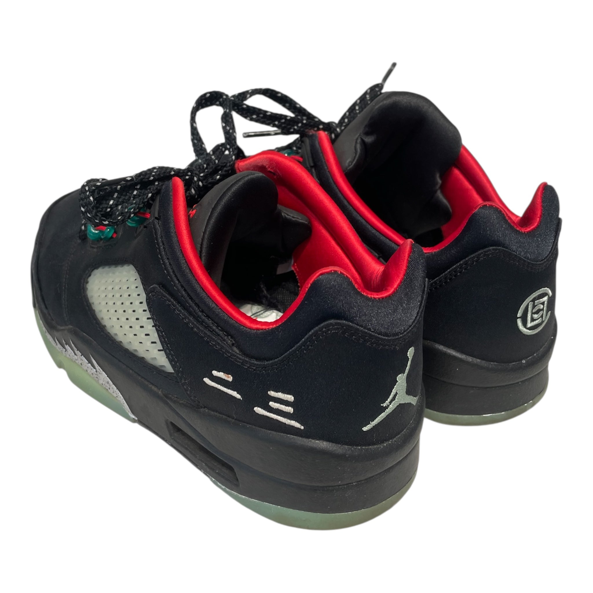 NIKE/AIR JORDAN 5 RETRO LOW SP/Low-Sneakers/US 9.5/Polyester/BLK/DM4640-036 view 2