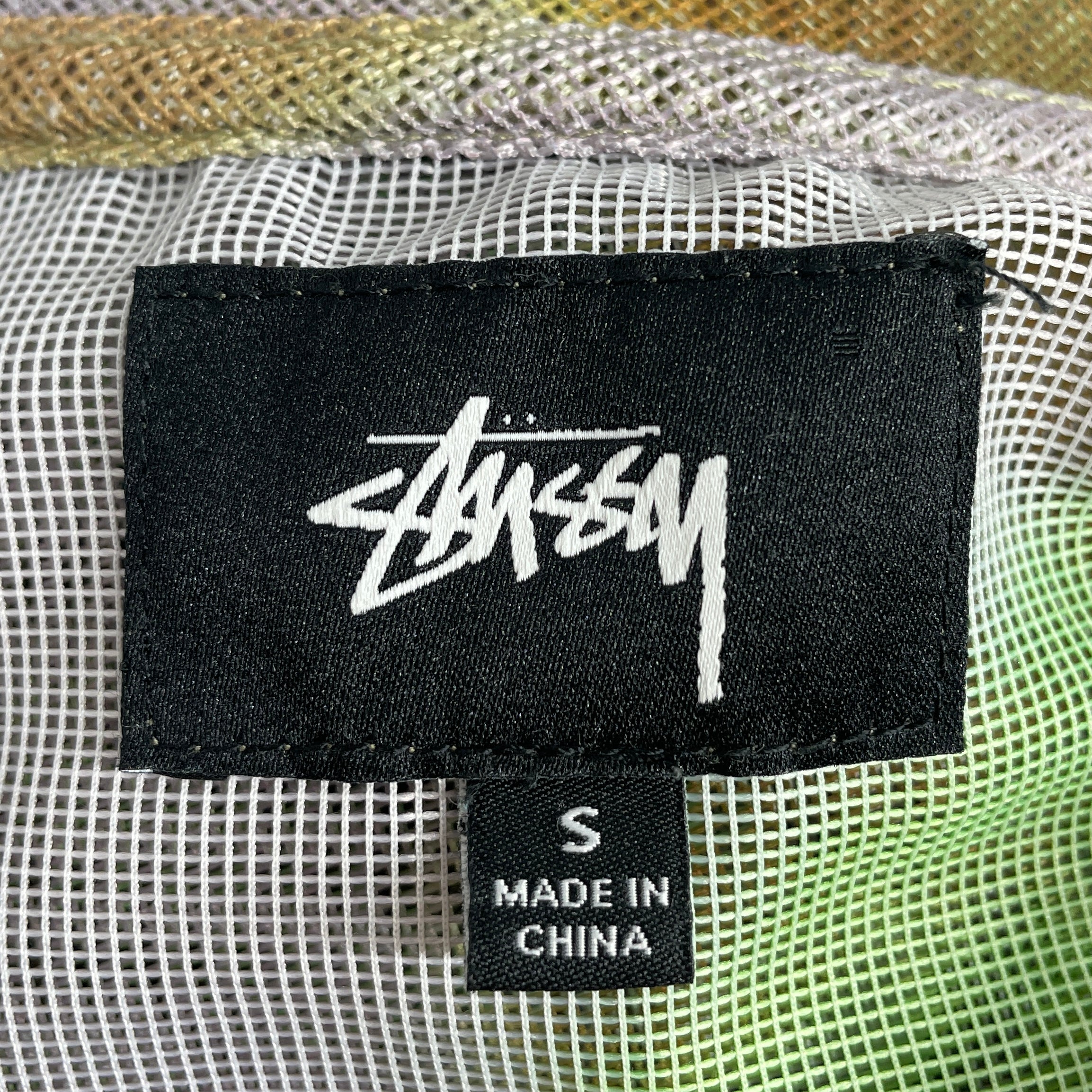 STUSSY/LS T-Shirt/S/Polyester/PPL/All Over Print/GREEN ORBS MESH LS view 3