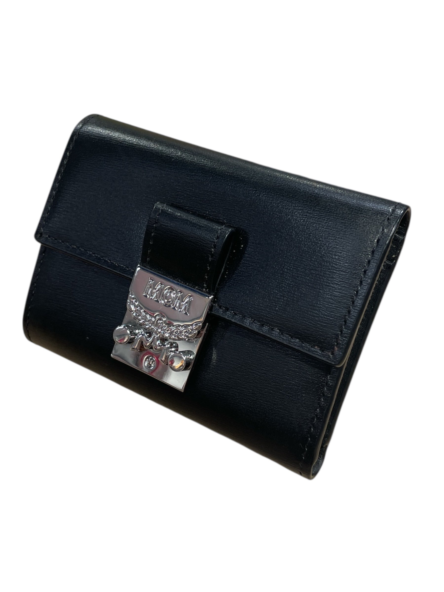 MCM/Bifold Wallet/Leather/BLK/ view 1