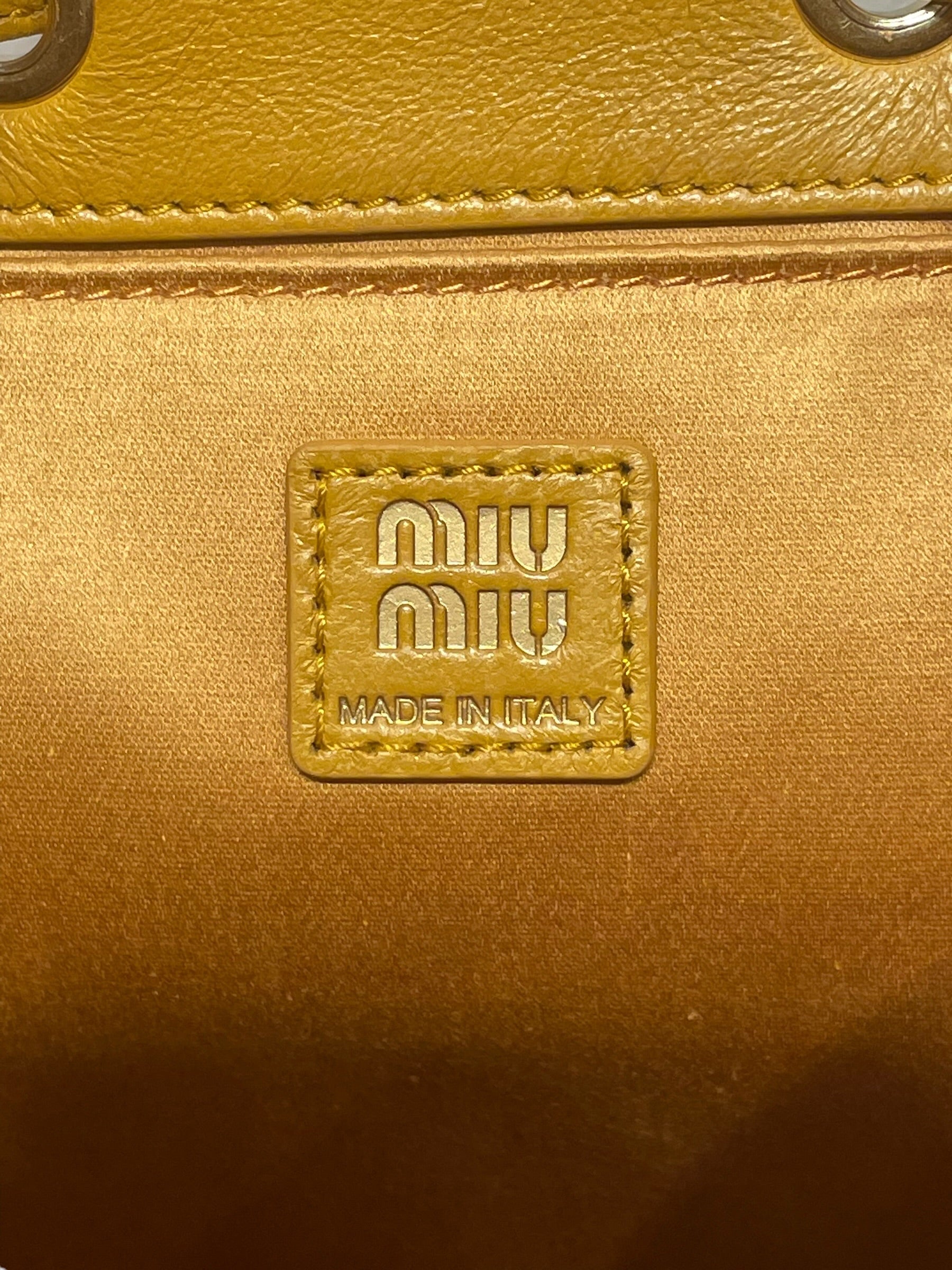MIU MIU/Backpack/Leather/CML/WHISKEY LTHR view 3