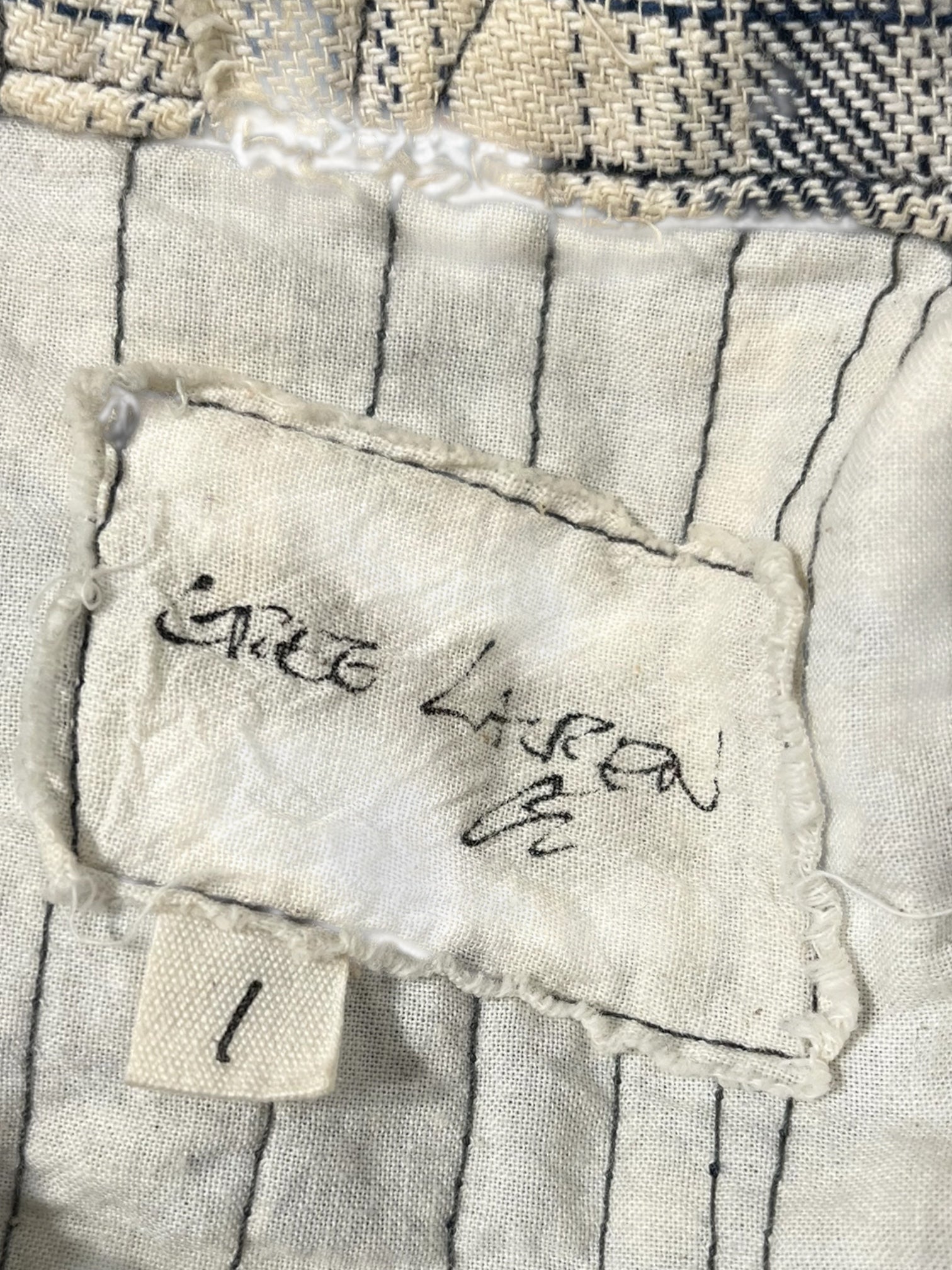 GREG LAUREN/Jacket/1/Cotton/IDG/Plaid/DISTRESSED PATCHWORK view 3