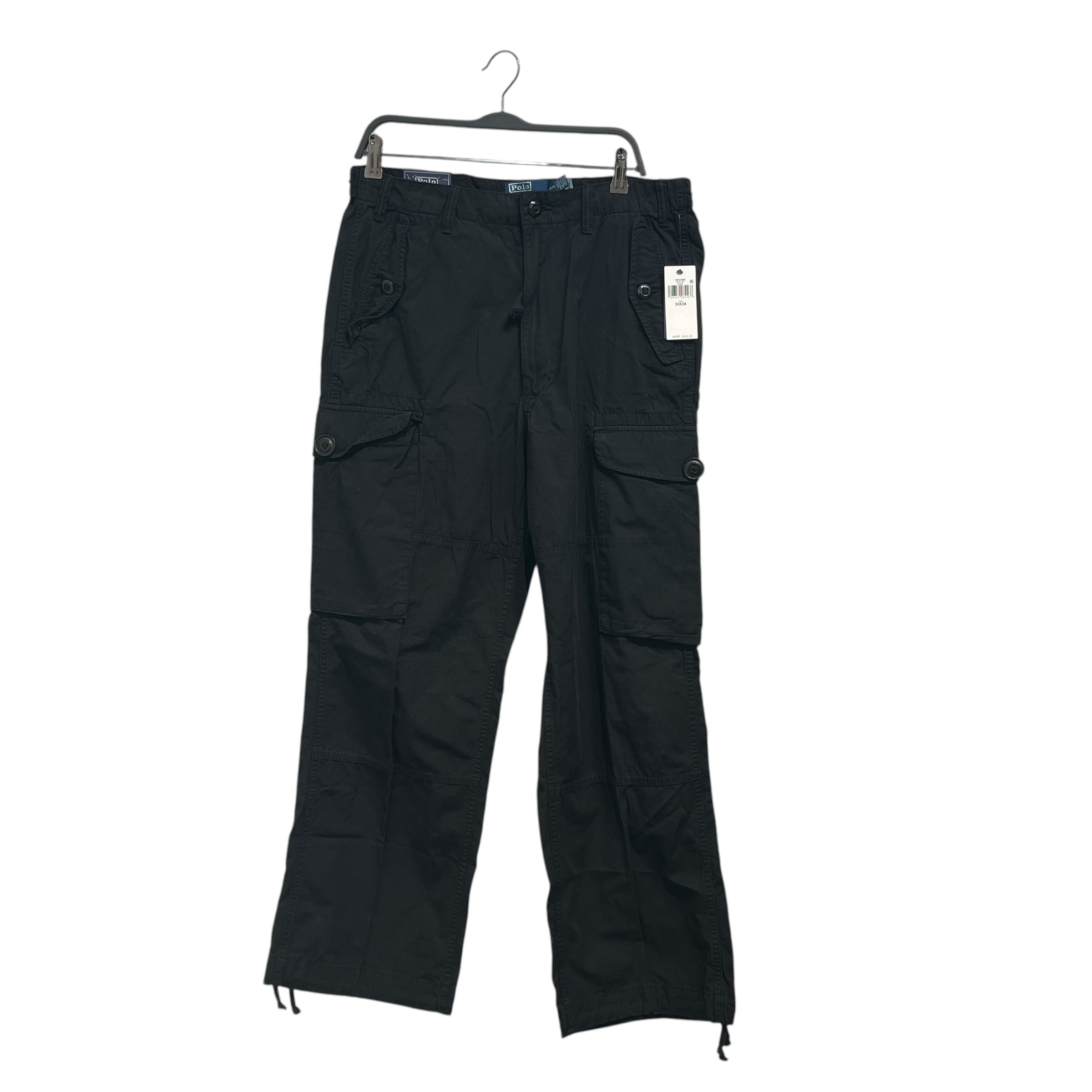 POLO RALPH LAUREN/Cargo Pants/34/Cotton/BLK/The big cargo big fit view 1