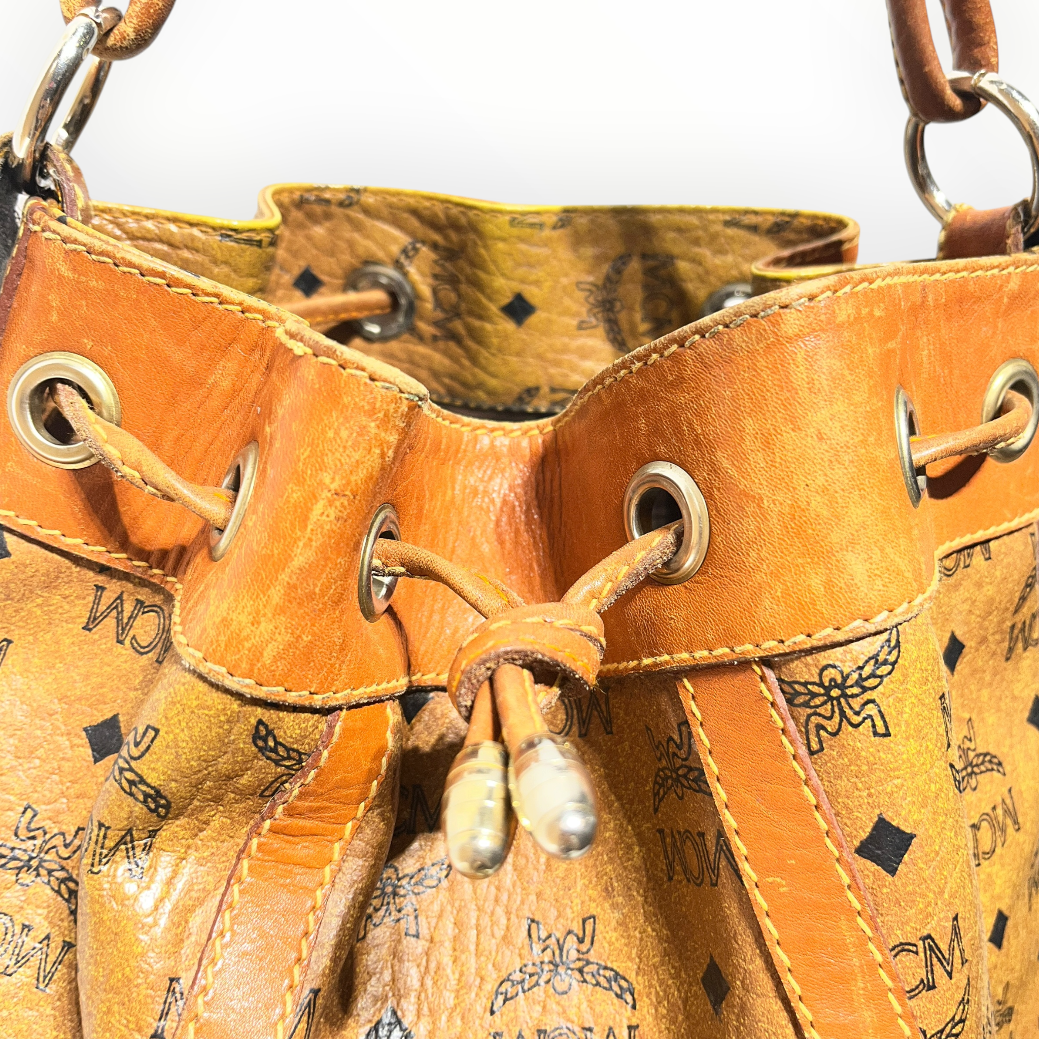 MCM/Hand Bag/Leather/CML/bucket bag view 10