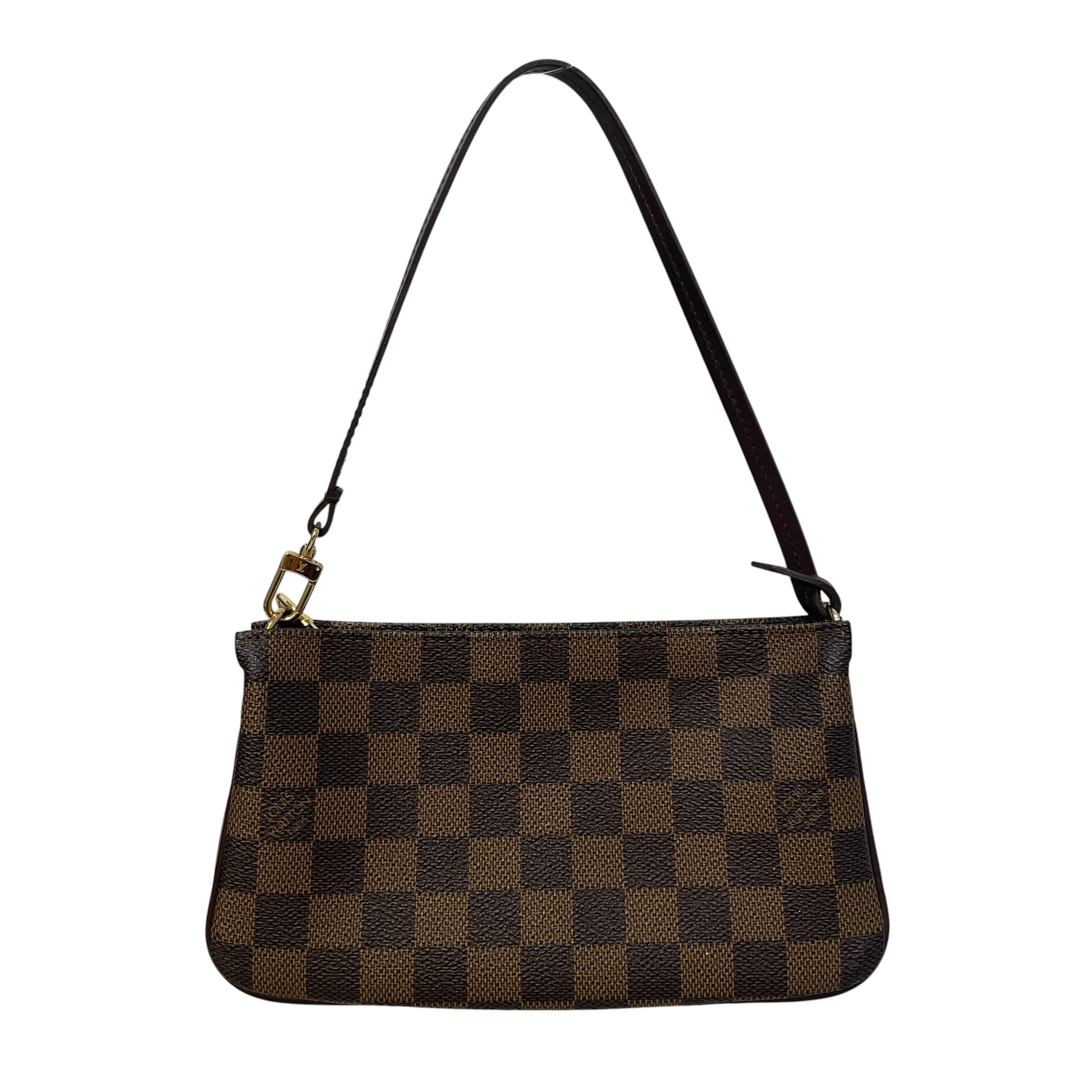 LOUIS VUITTON/Hand Bag/Monogram/Leather/BRW/Damier Ebene Pochette Small view 2