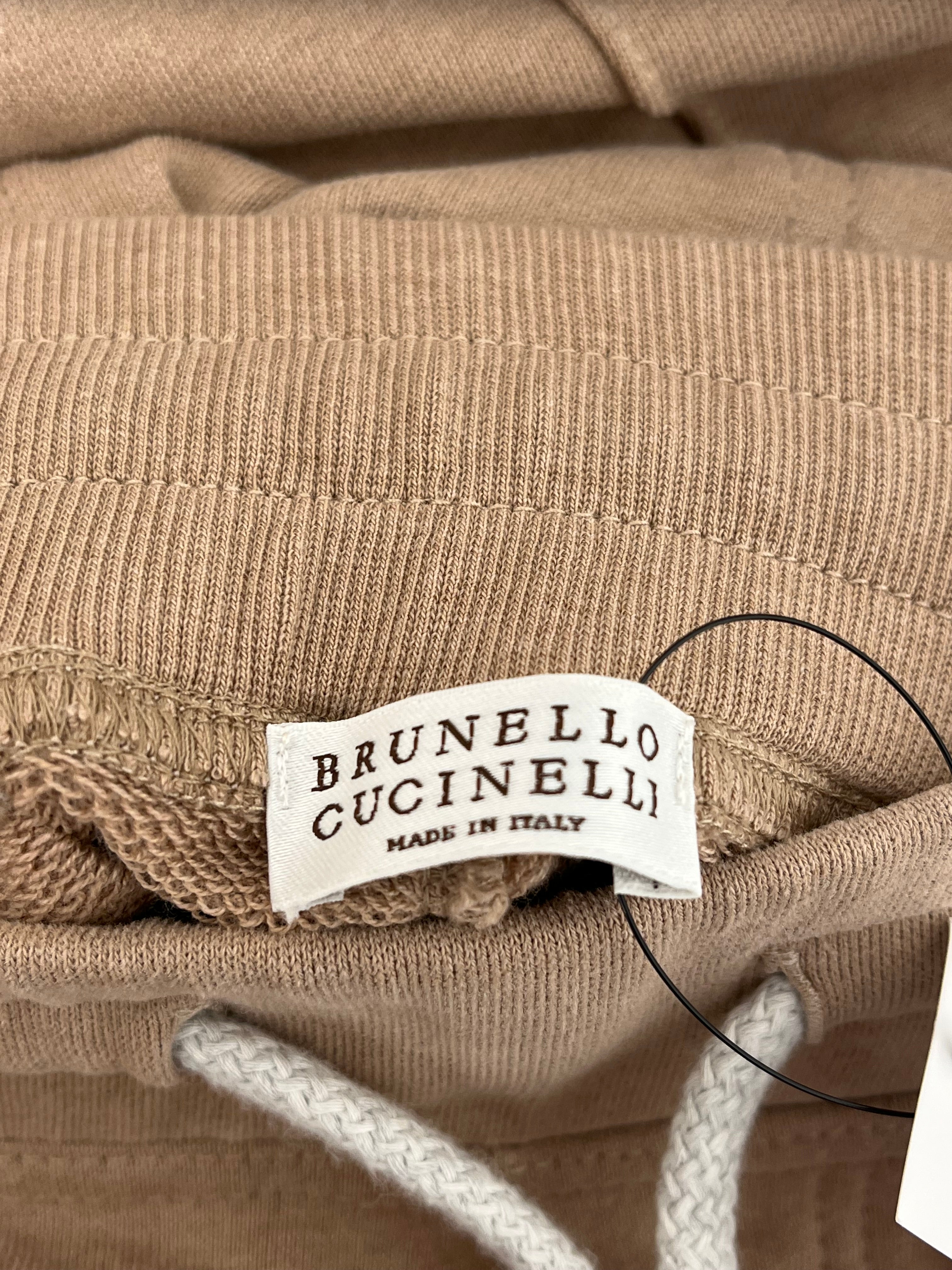 BRUNELLO CUCINELLI/Pants/S/Cotton/BEG/BEIGE SWEATPANTS view 3