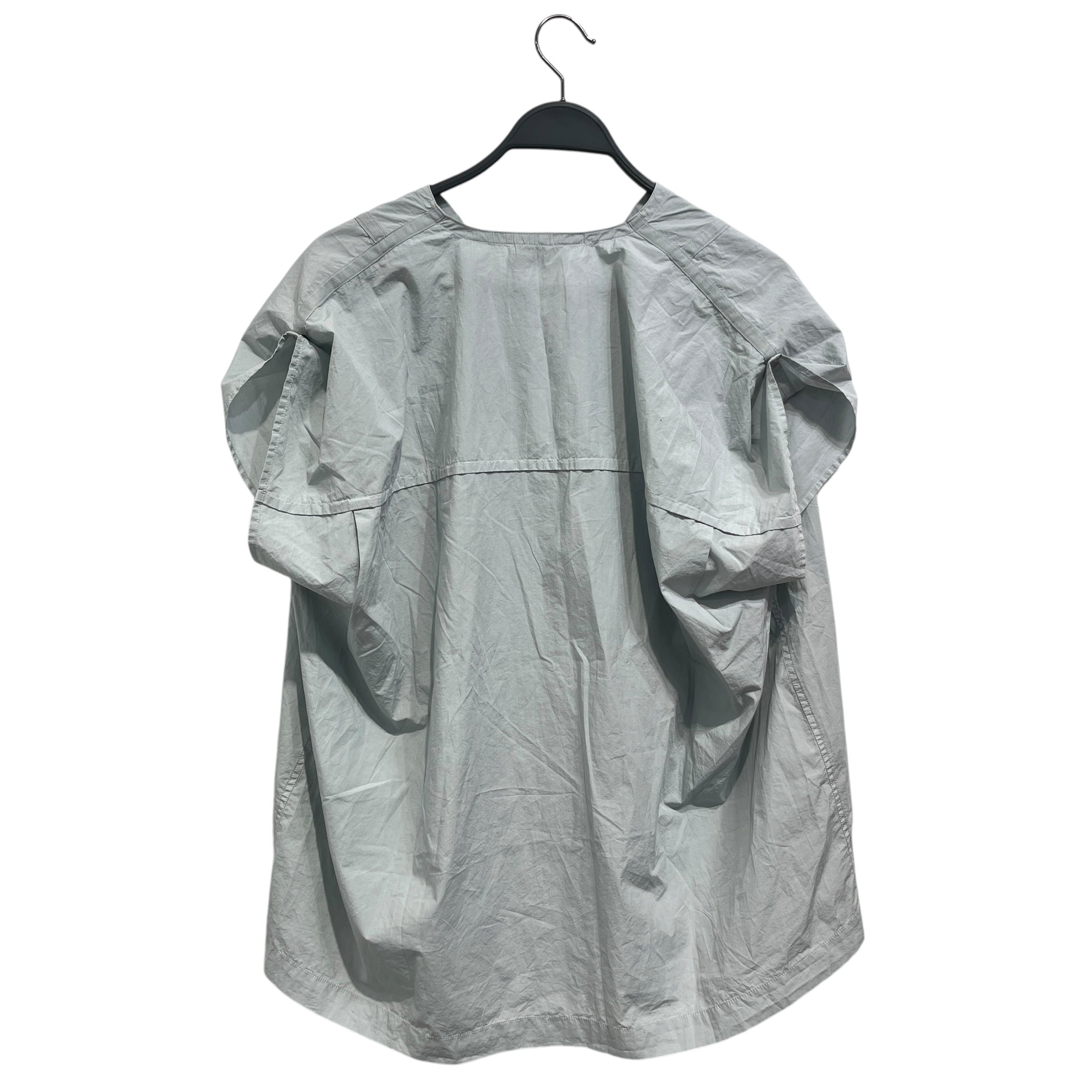 LEMAIRE/3|4S Shirt/40/Cotton/GRY/CAP SLEEVE TOP WITH SNAPS view 2