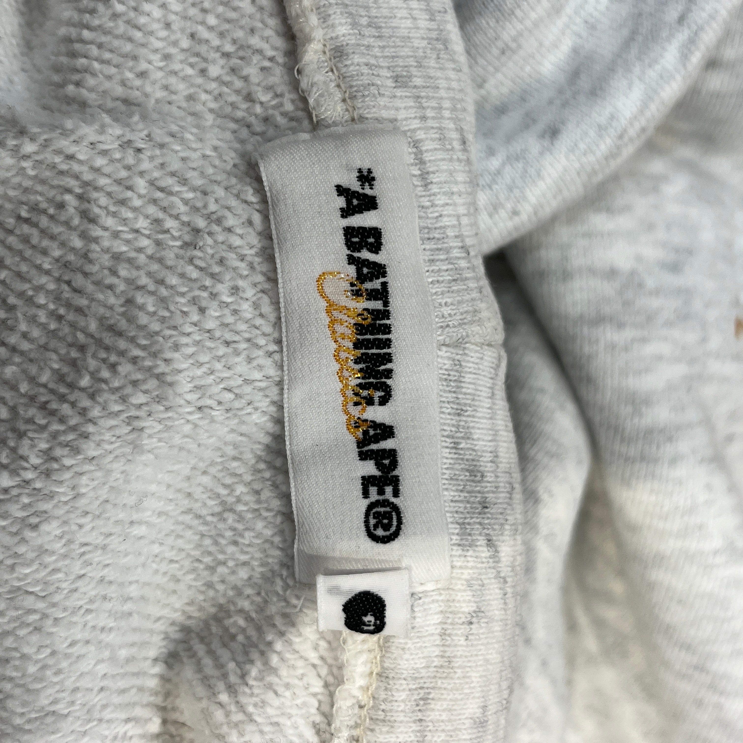 BAPE STA!/Zip Up Hoodie/XL/Cotton/GRY/Bapesta Logo view 3