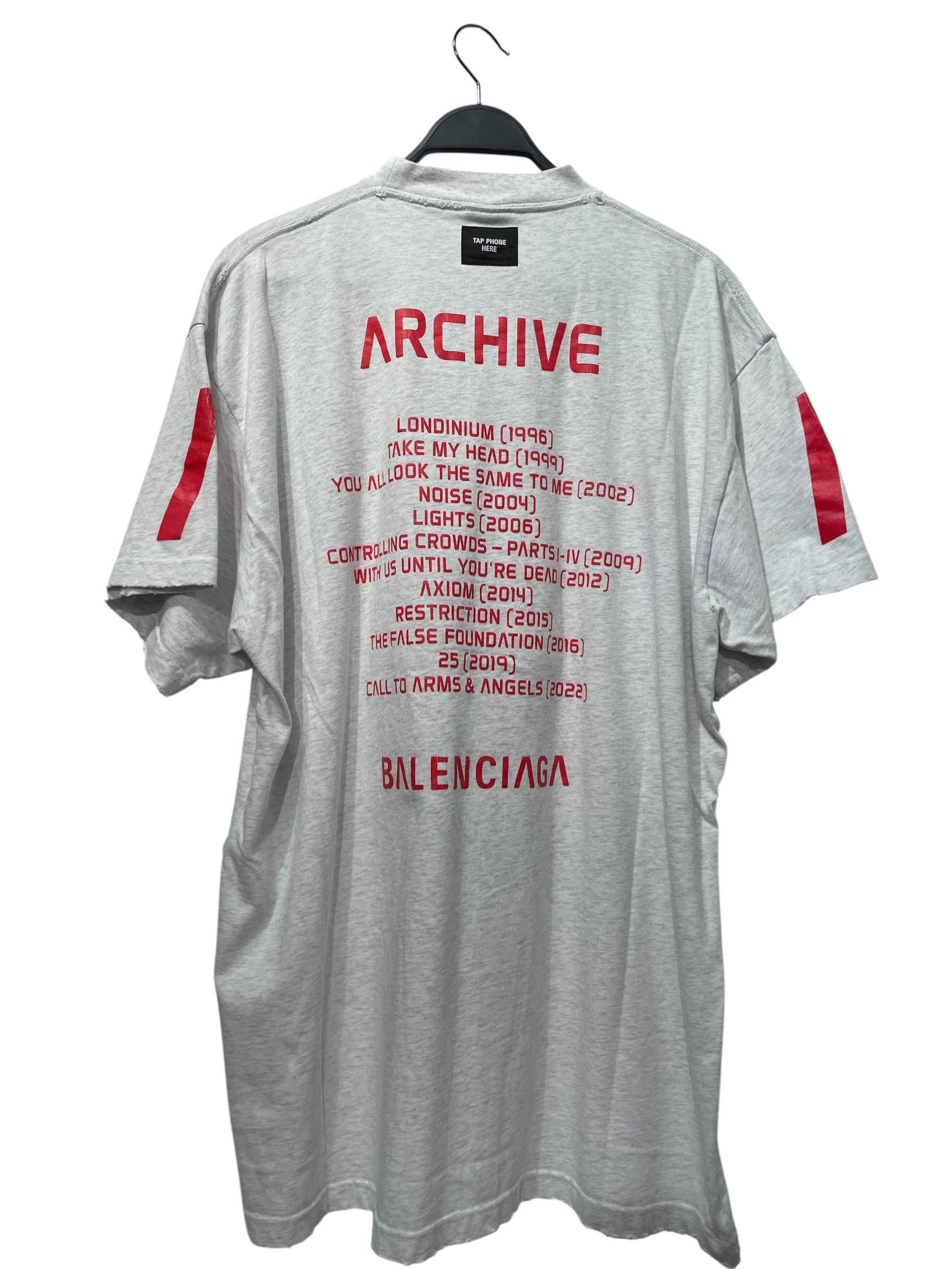 BALENCIAGA/T-Shirt/4/Cotton/BLK/2023 EREWHON WHT PRINT view 2