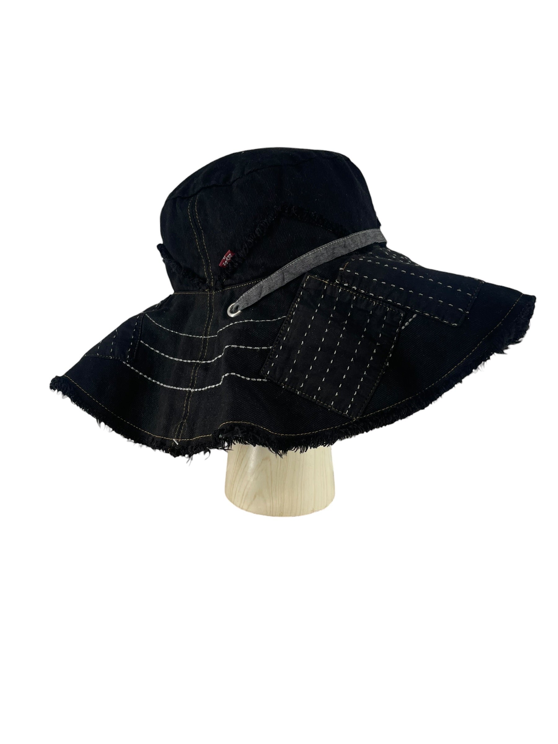 DENIM TEARS/Bucket Hat/Cotton/BLK/DENIM TEARS X LEVI BUCKET view 4