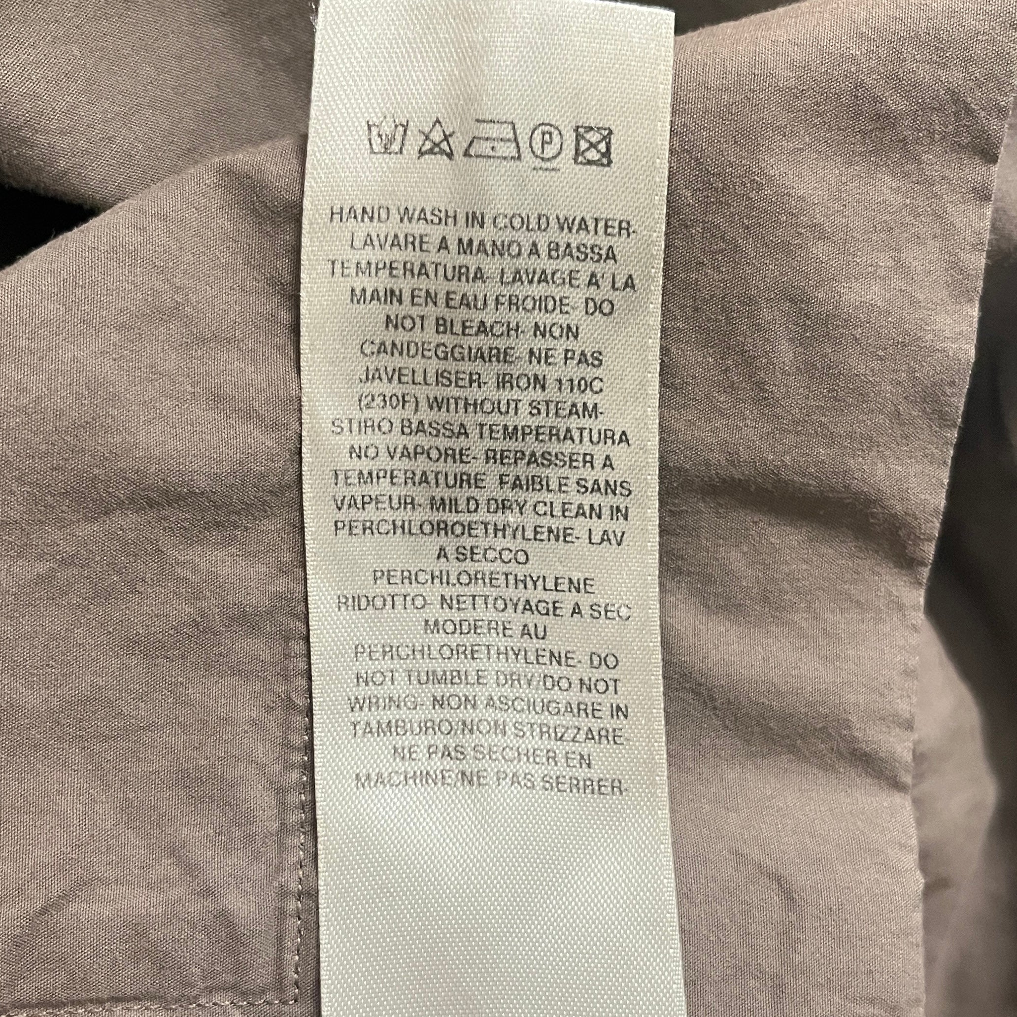 RICK OWENS DRKSHDW/SS Shirt/S/Cotton/KHK/OVERSIZED SS WORK SHIRT view 4