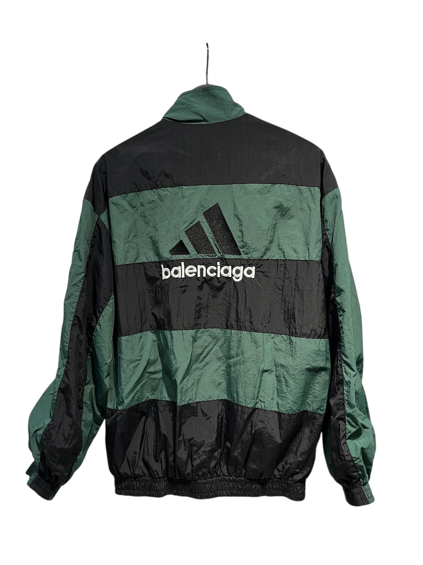 BALENCIAGA/adidas/Windbreaker/M/Nylon/GRN/Single Breasted/Stripe/Reverseible view 2