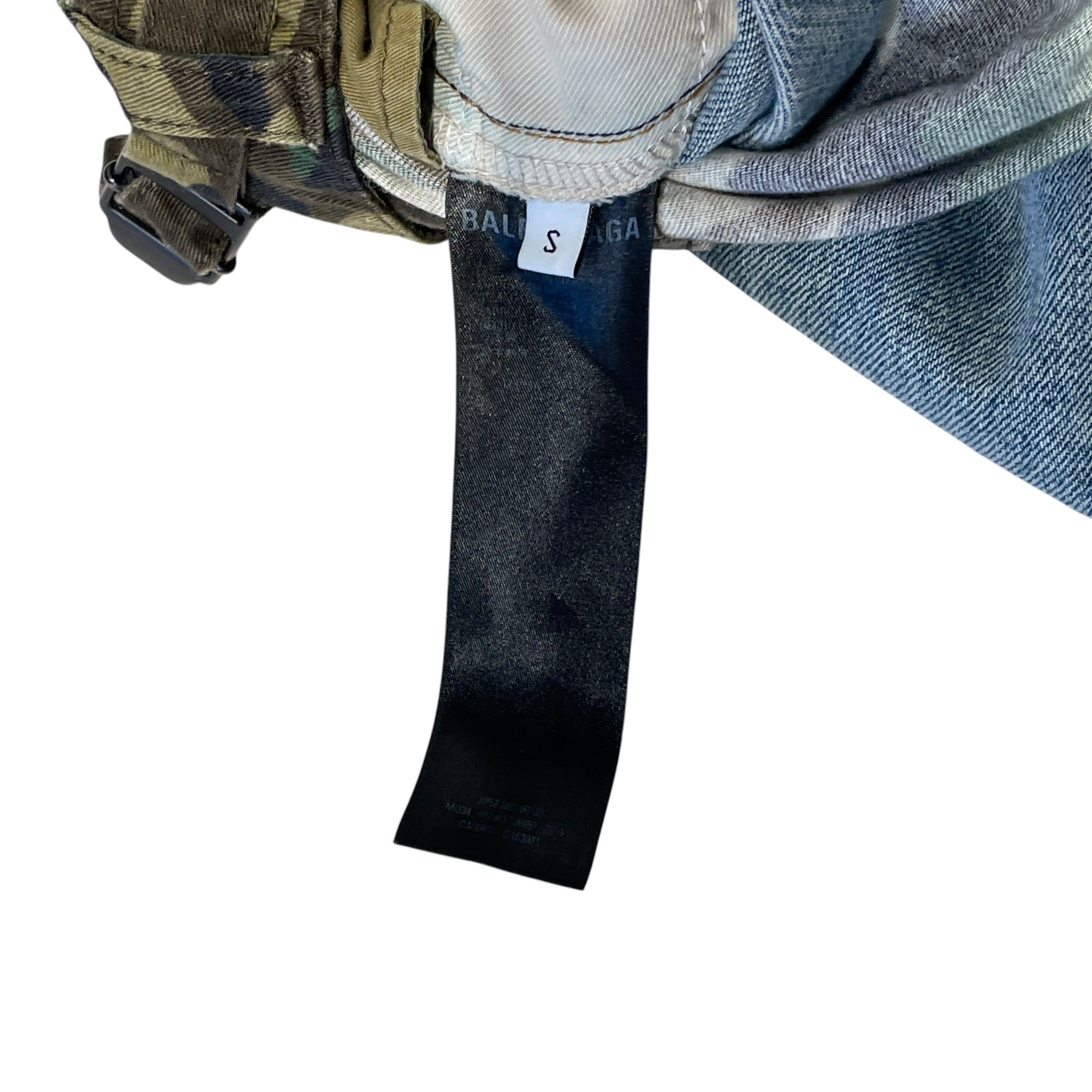 BALENCIAGA/Pants/S/Denim/BLU/CAMO DOUBLE WAIST view 9